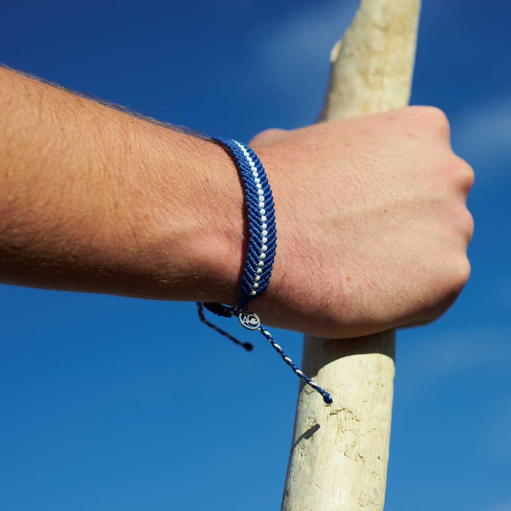 4ocean Deep Sea Braided Bracelet in Abyssal Blue Glow - Image 3