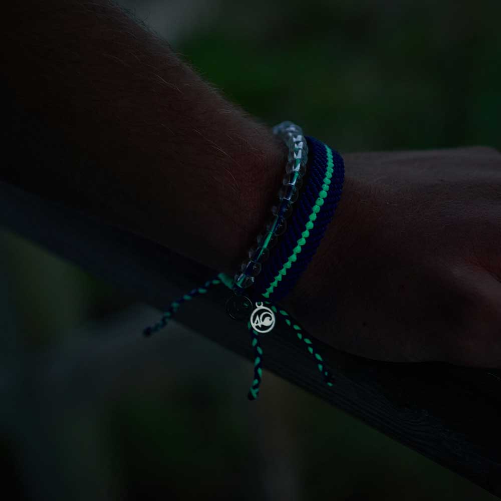4ocean Deep Sea Braided Bracelet in Abyssal Blue Glow - Image 4