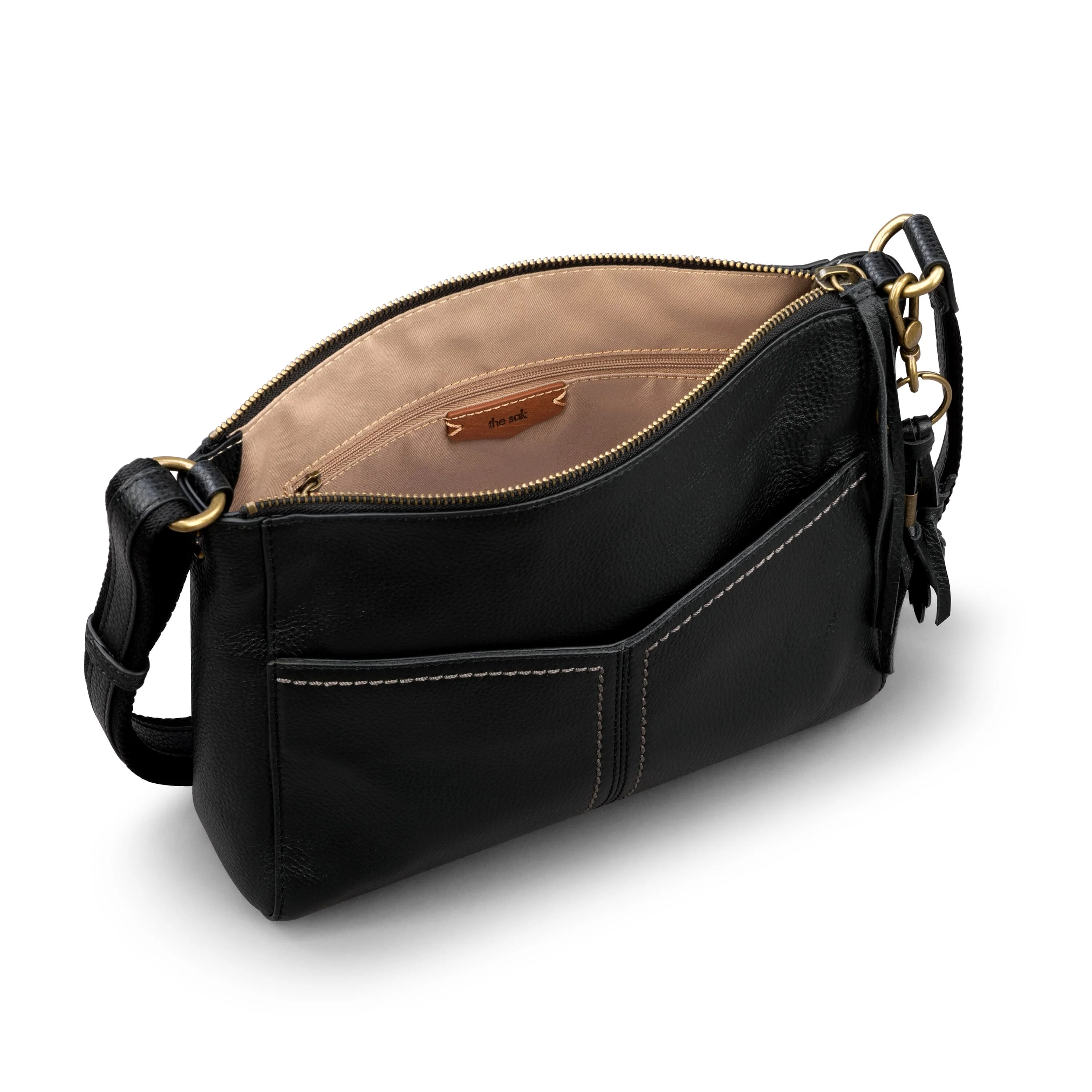 Alameda Crossbody - Leather - Black - Image 4