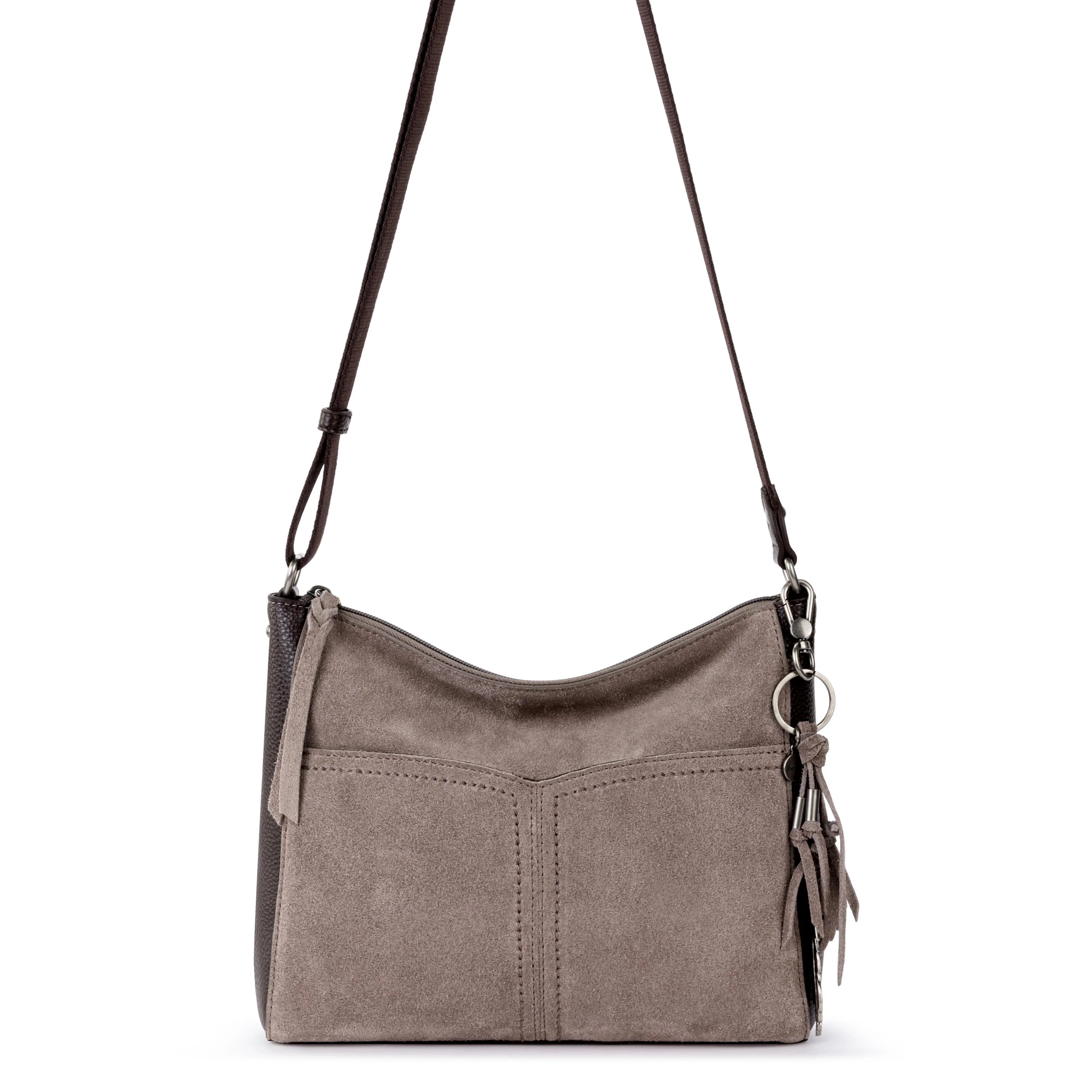 Alameda Crossbody - Leather - Mushroom Suede - Image 3