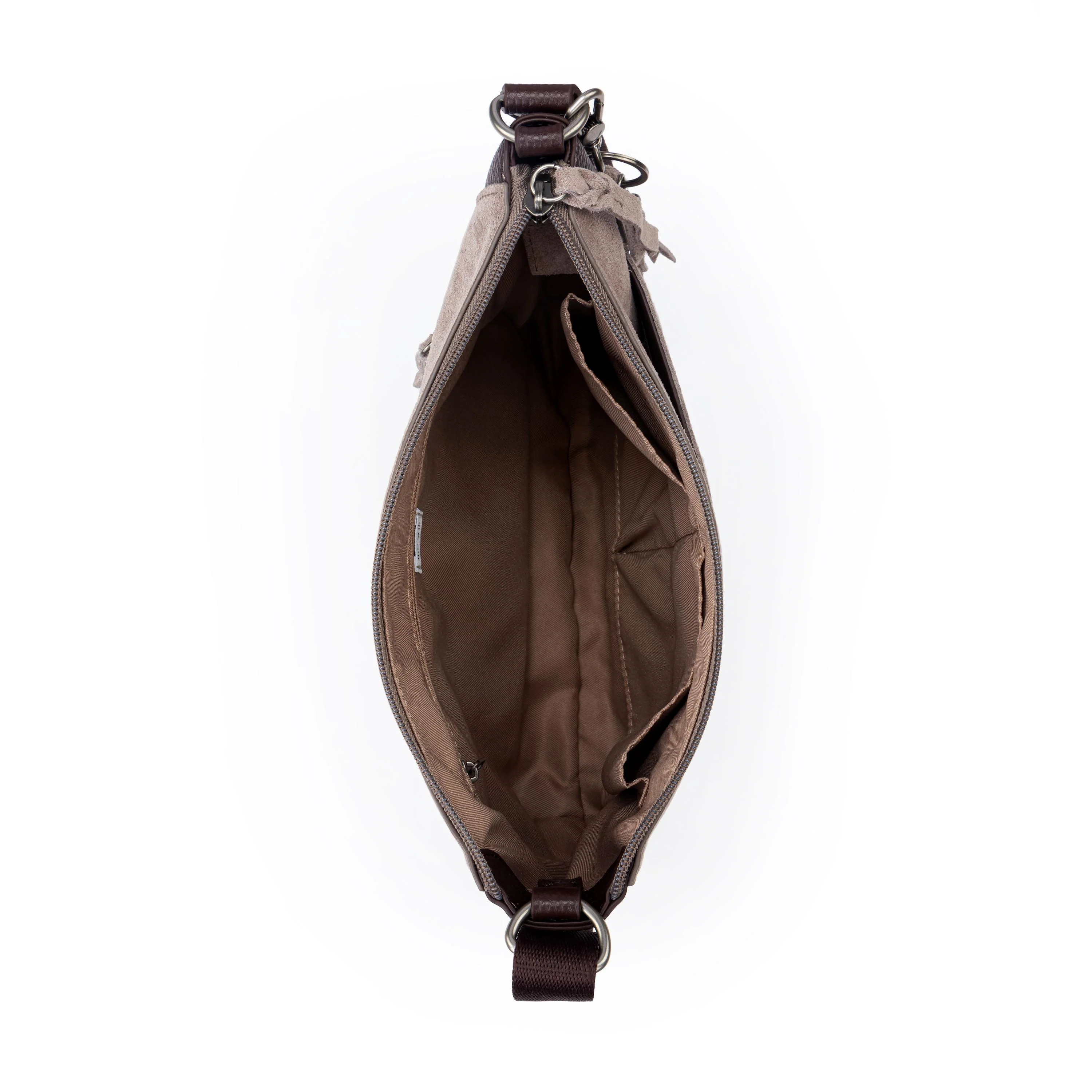 Alameda Crossbody - Leather - Mushroom Suede - Image 5