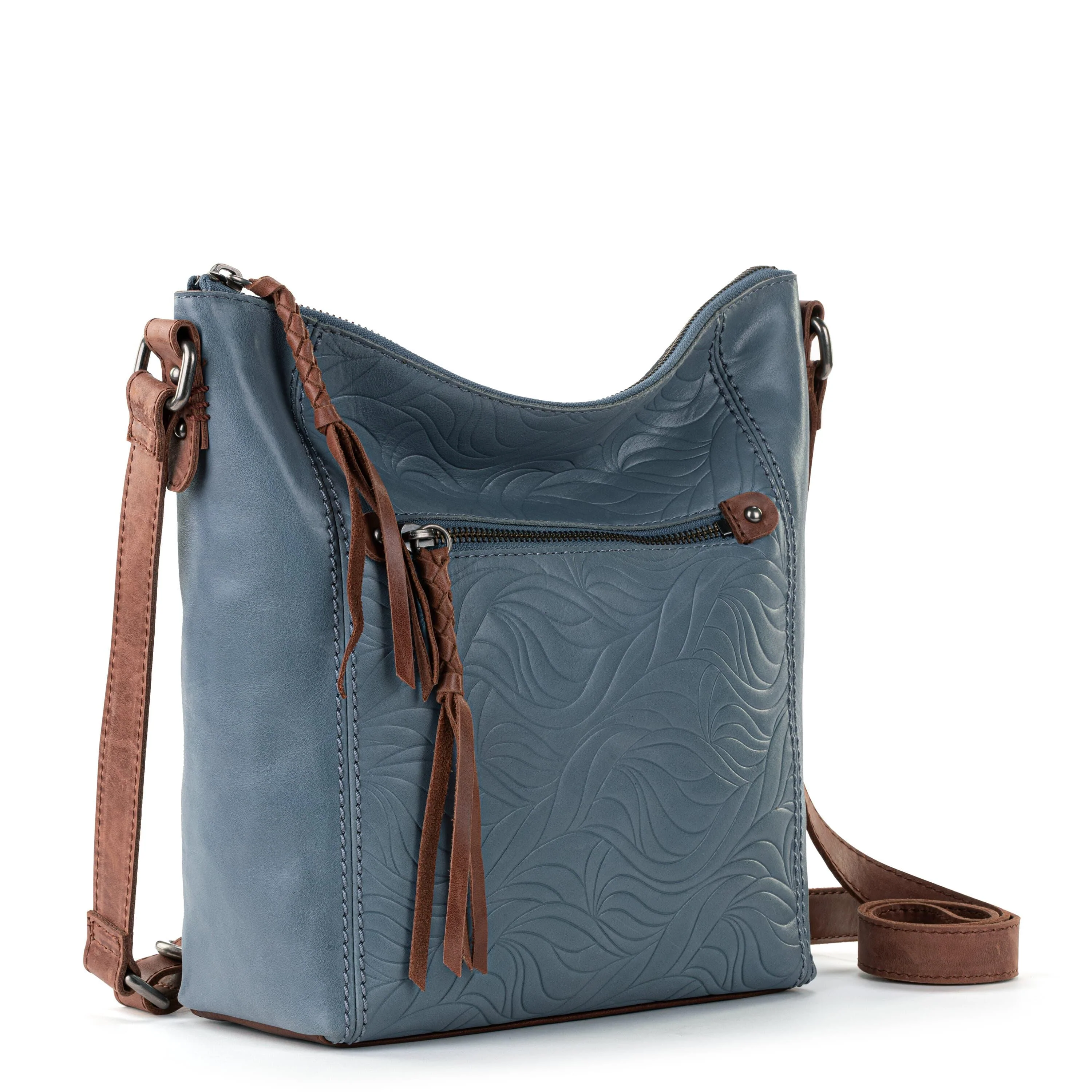 Ashland Crossbody - Leather - Maritime Wave Embossed - Image 4