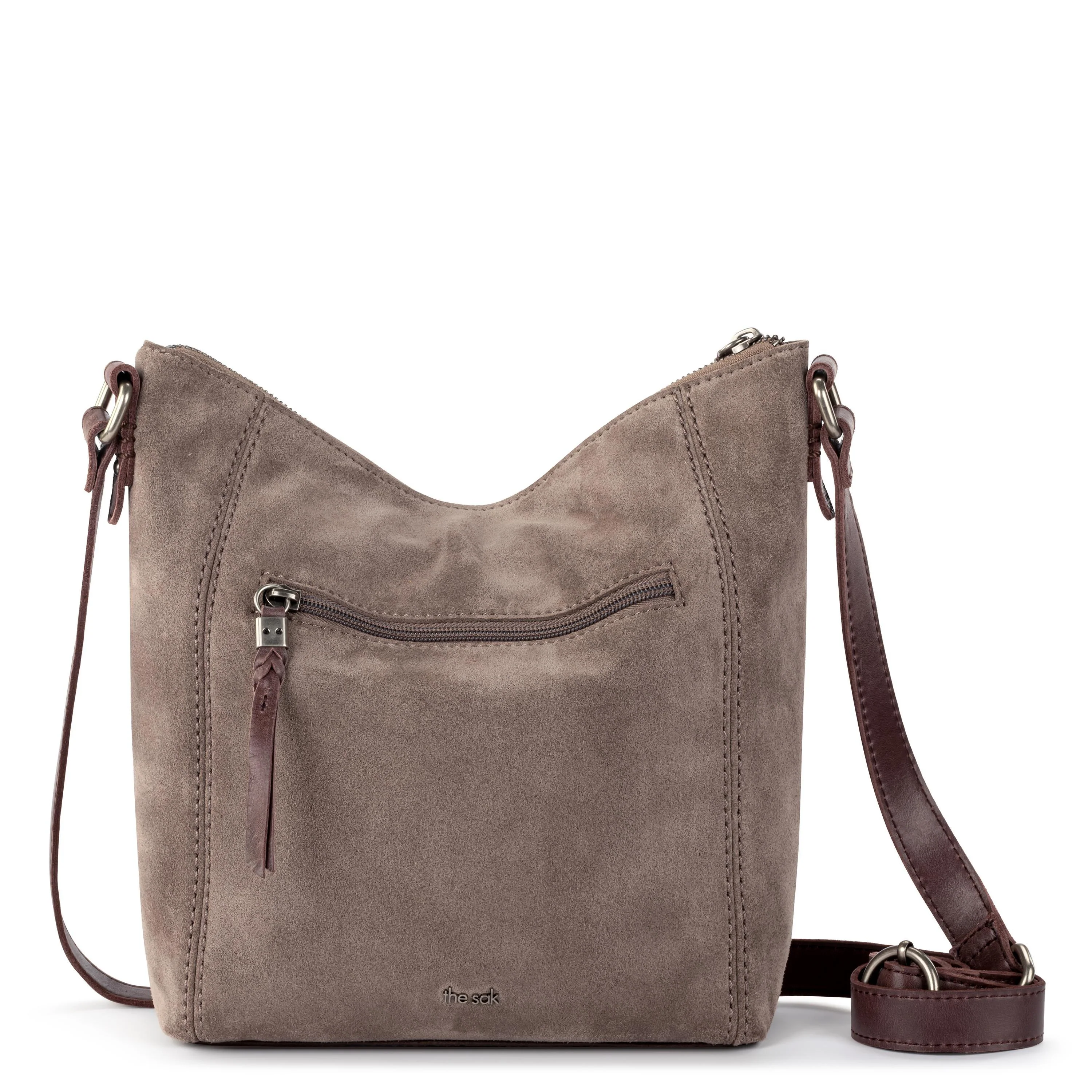 Ashland Crossbody - Leather - Mushroom Suede - Image 5