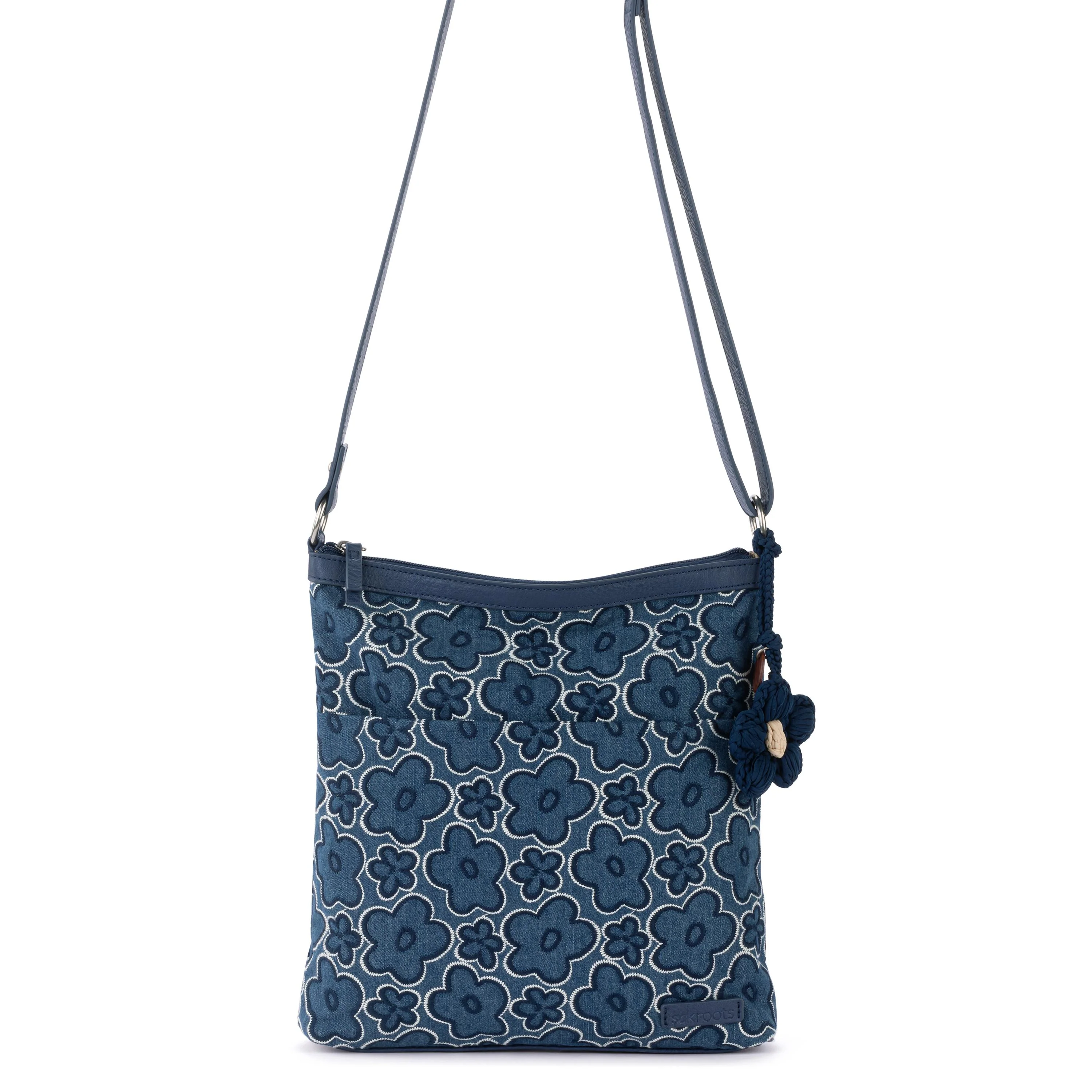 Banyan Basic Crossbody - Denim - Denim Retro Flower - Image 2