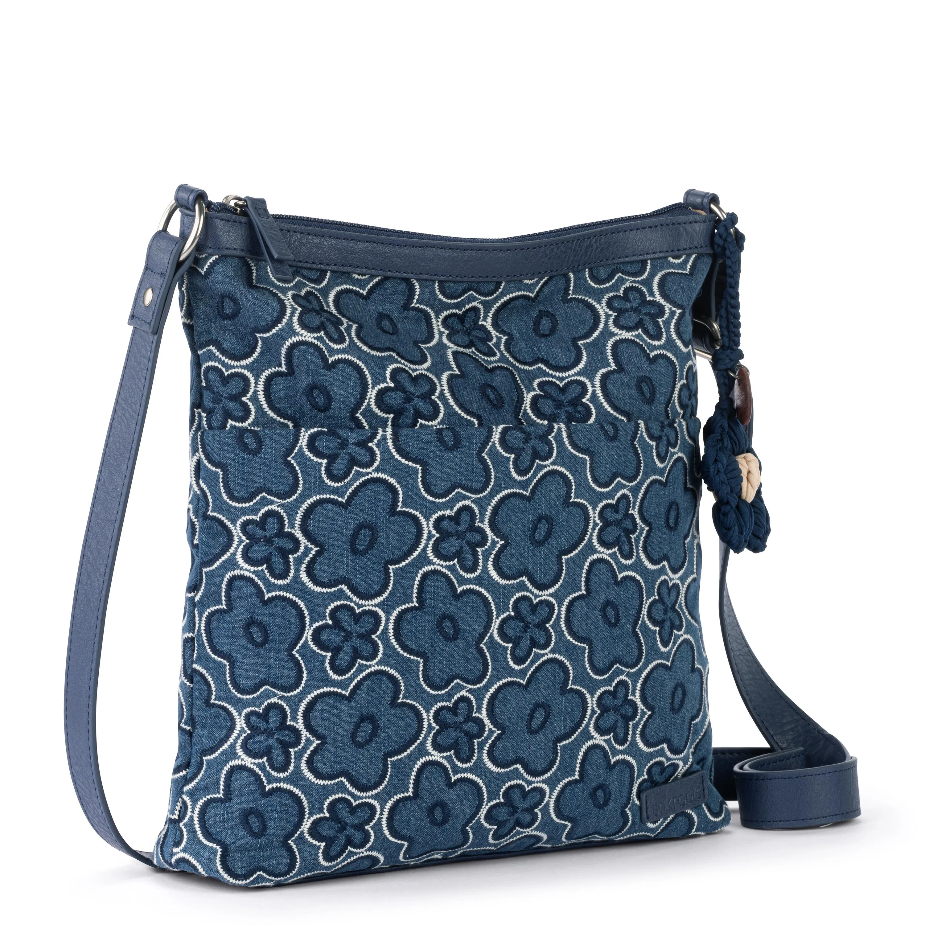 Banyan Basic Crossbody - Denim - Denim Retro Flower - Image 3
