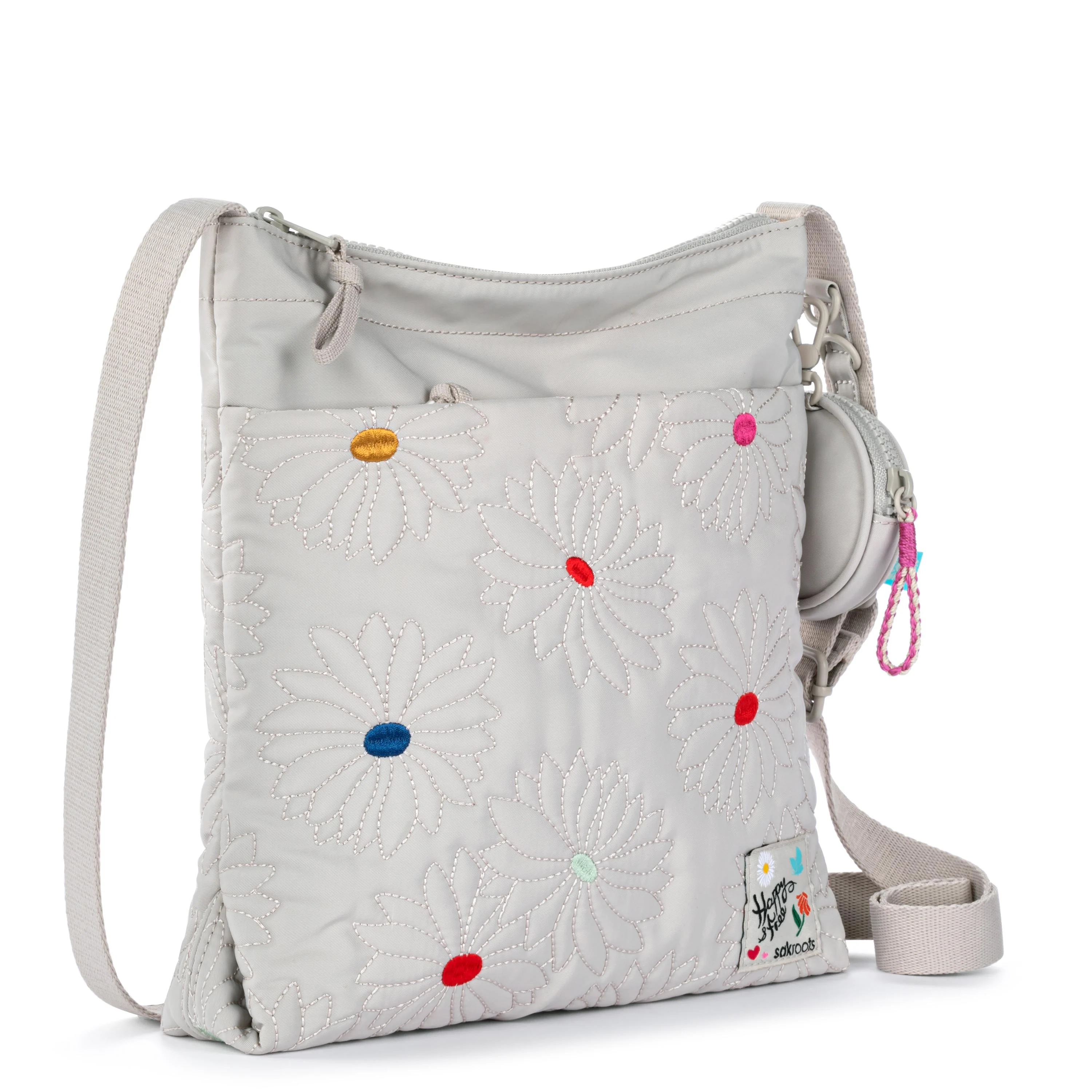 Banyan Basic Crossbody - EcoTwill - Multi Flower Quilted - Image 3