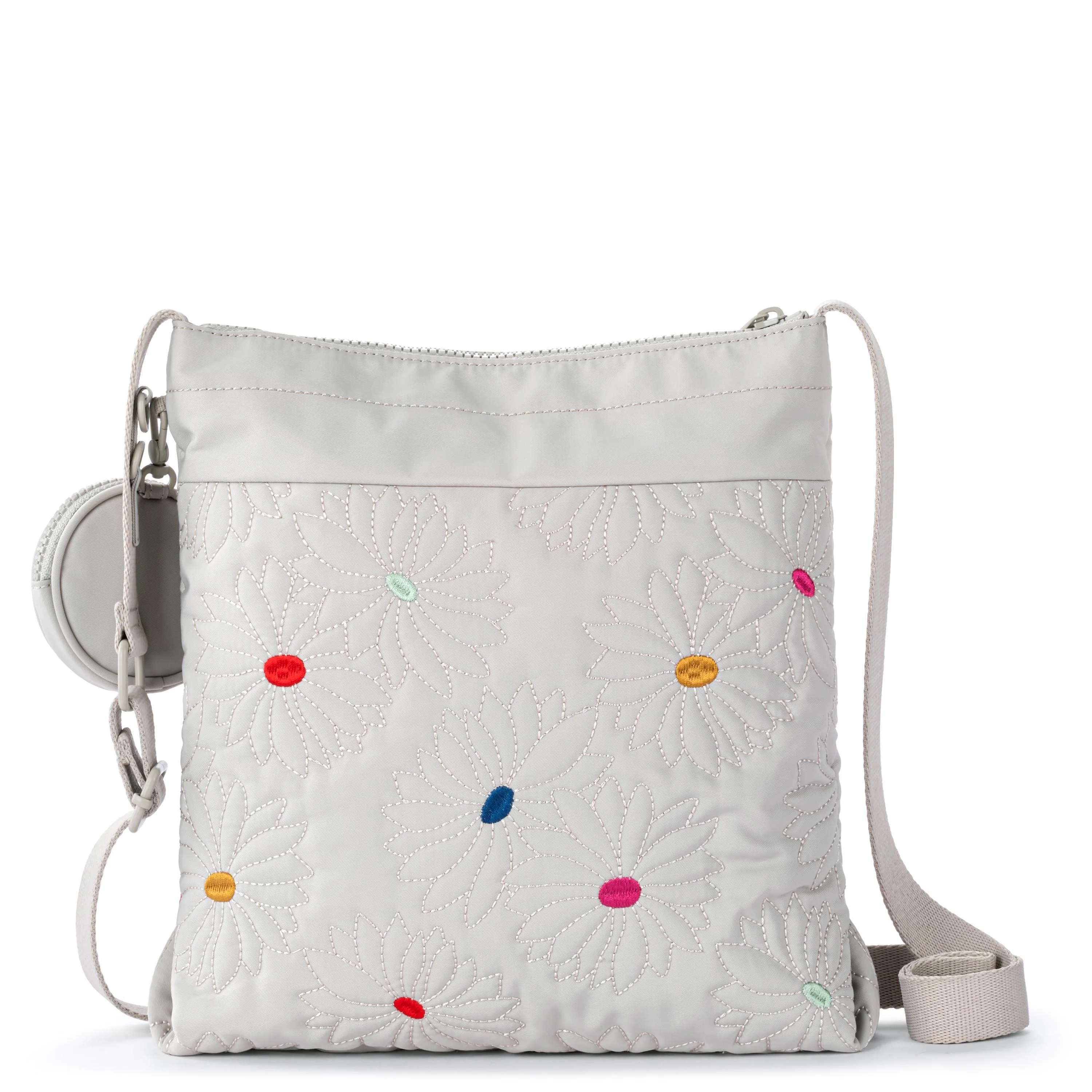 Banyan Basic Crossbody - EcoTwill - Multi Flower Quilted - Image 5