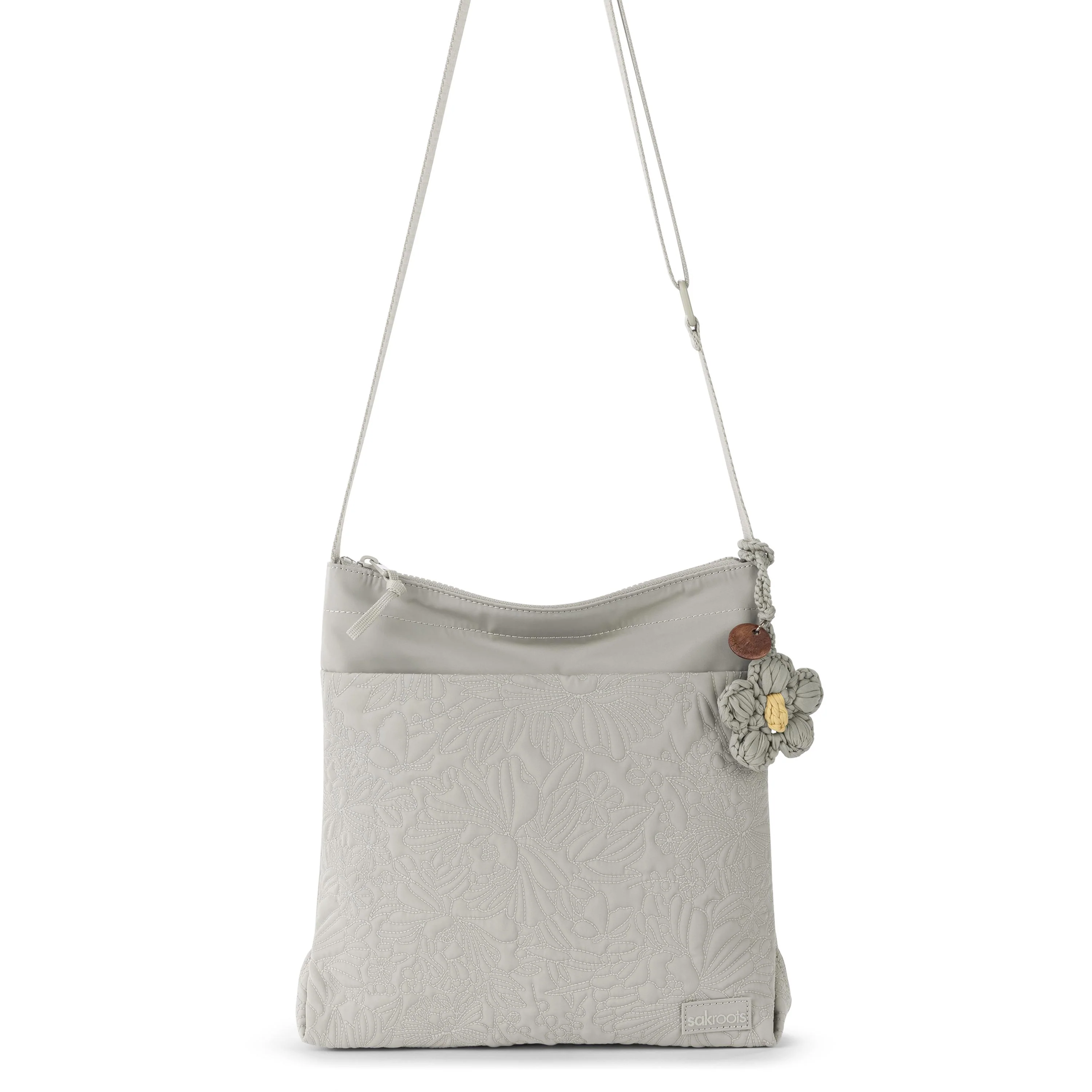 Banyan Basic Crossbody - EcoTwill - Pebble Flower Blossom Quilted - Image 2