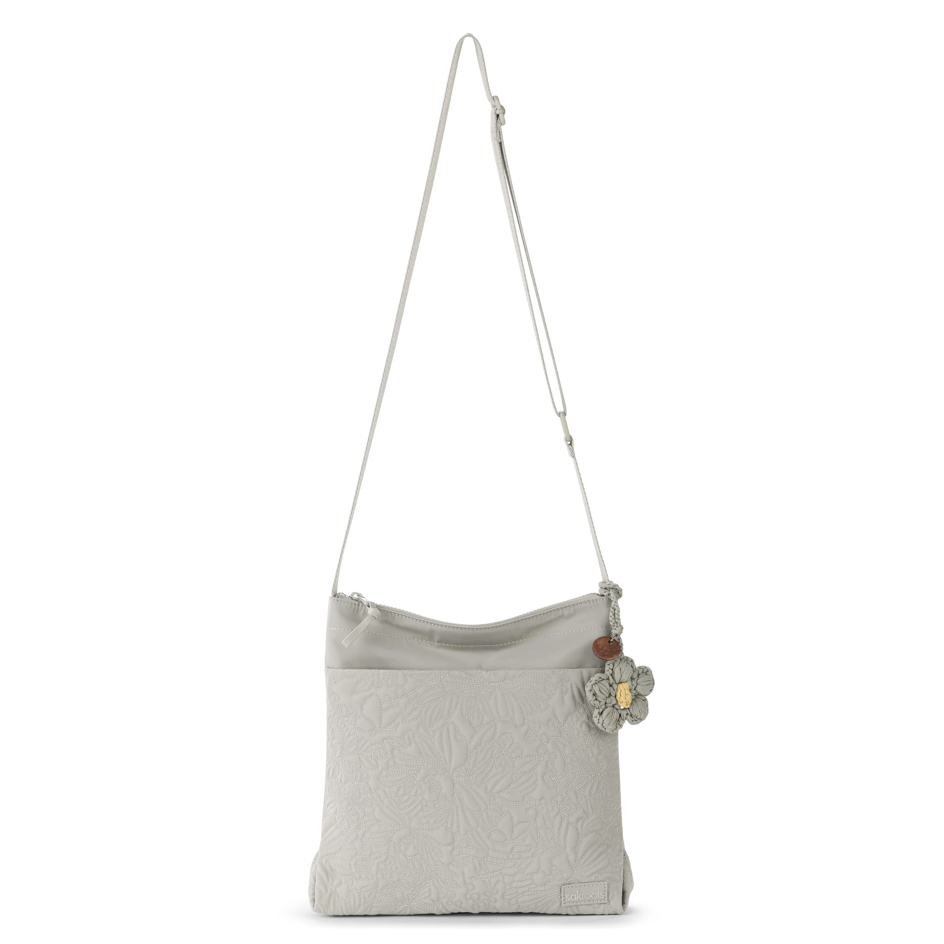 Banyan Basic Crossbody - EcoTwill - Pebble Flower Blossom Quilted - Image 3