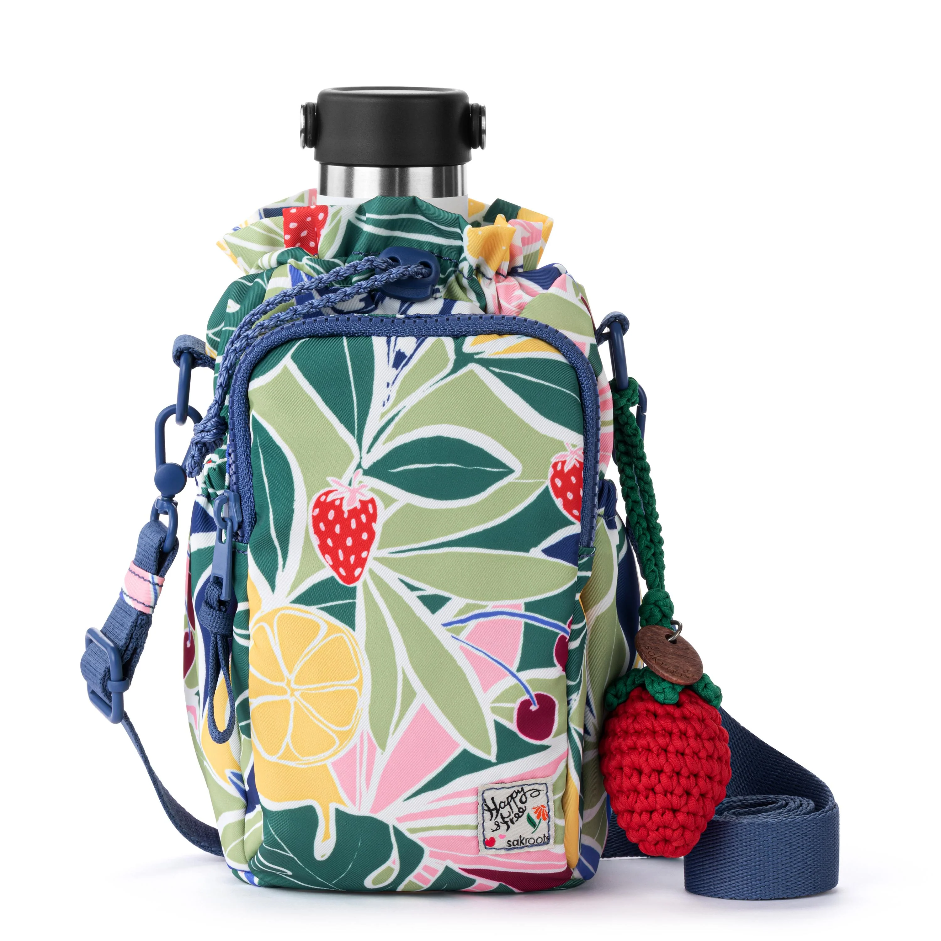 Banyan Drawstring Crossbody - EcoTwill - Fruit Paradise