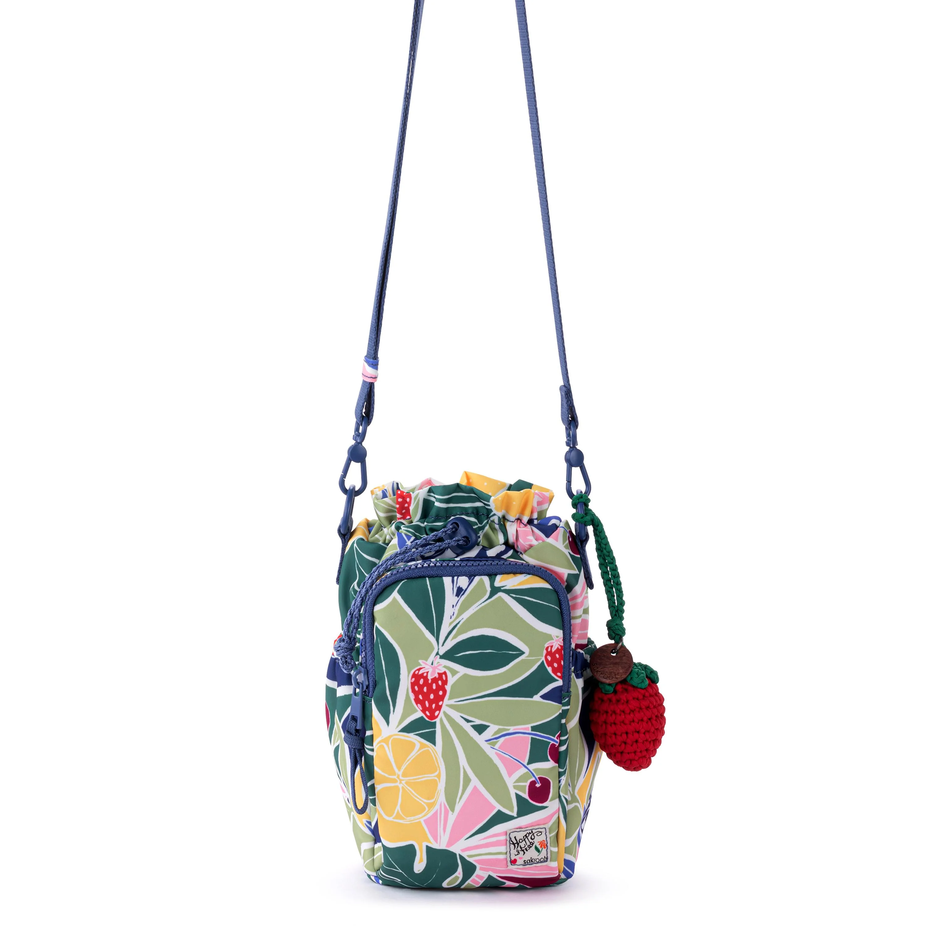 Banyan Drawstring Crossbody - EcoTwill - Fruit Paradise - Image 2