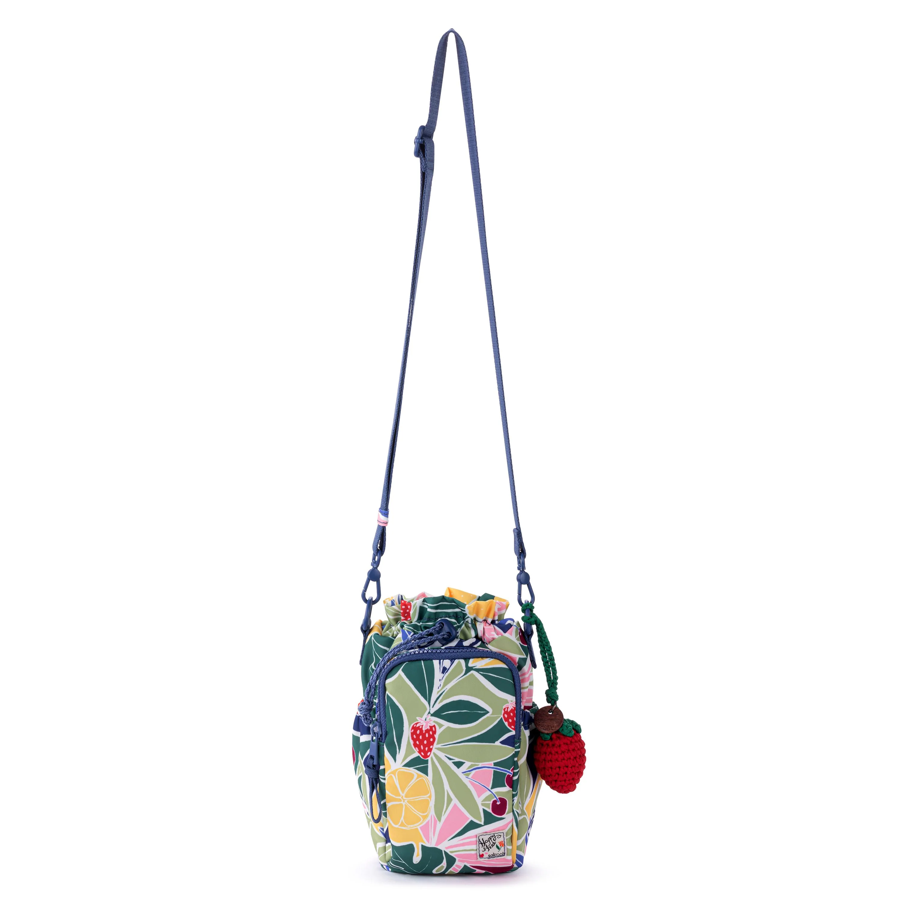 Banyan Drawstring Crossbody - EcoTwill - Fruit Paradise - Image 3