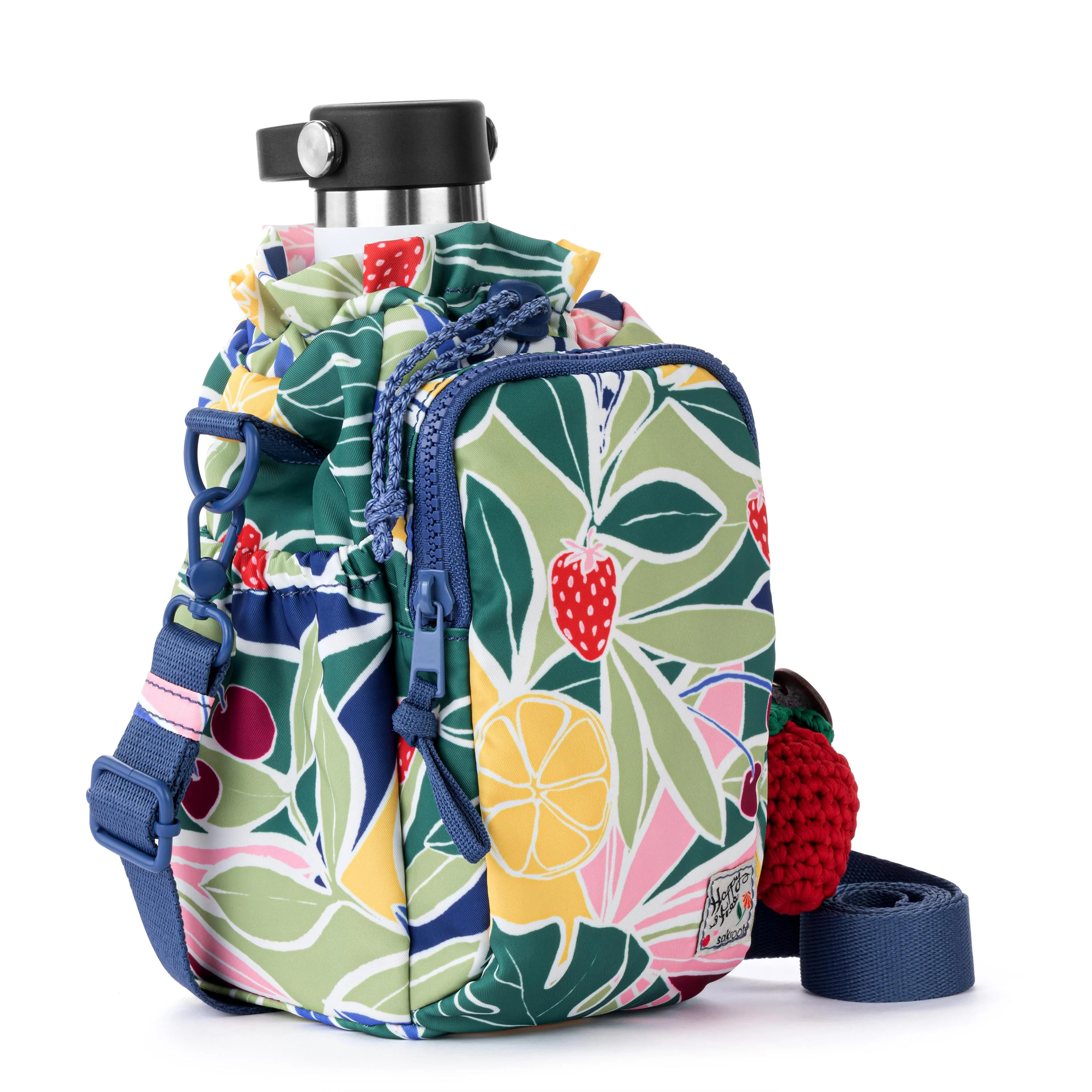 Banyan Drawstring Crossbody - EcoTwill - Fruit Paradise - Image 4