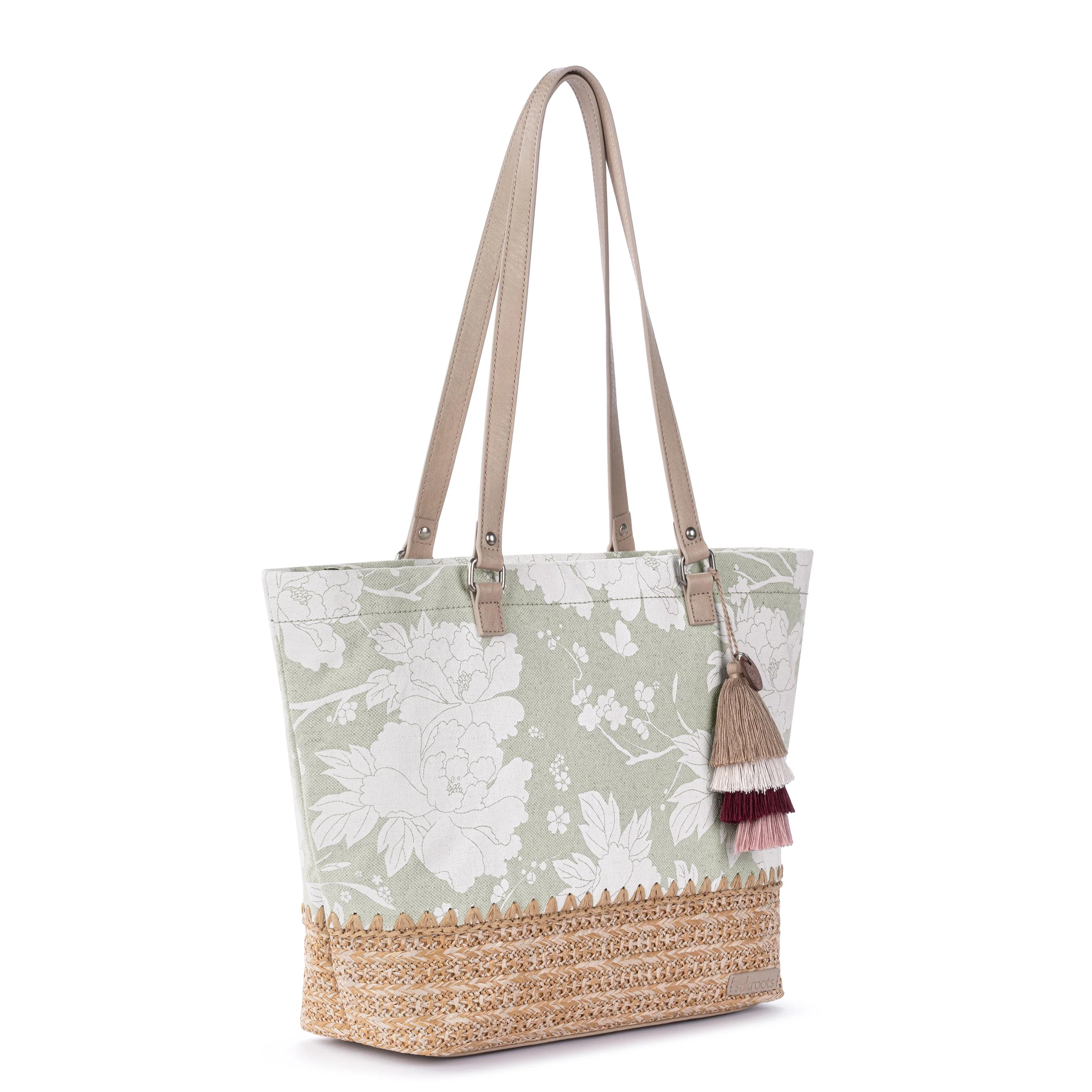 Banyan Shoulder Tote - Canvas - Natural Wild Fleur - Image 2