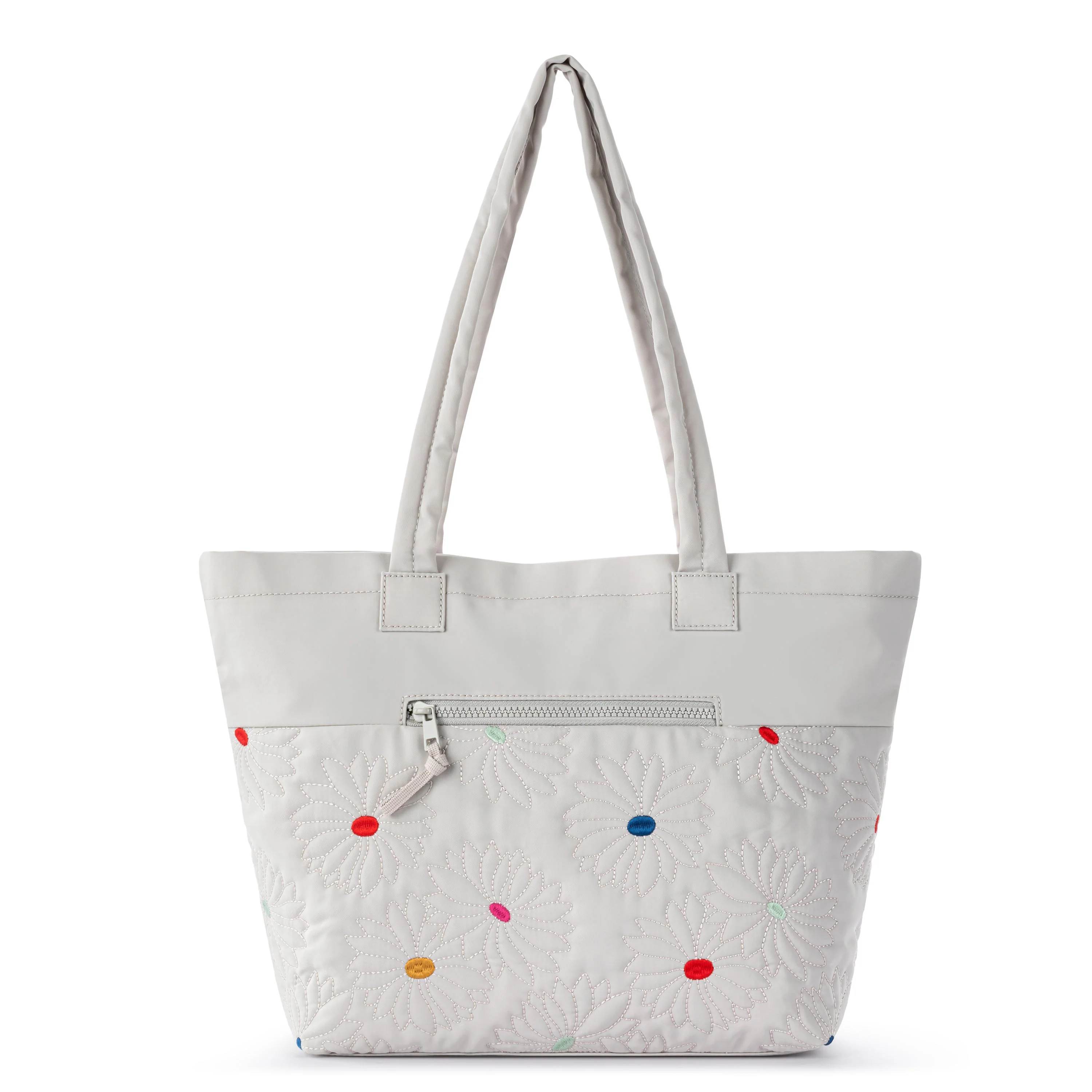 Banyan Shoulder Tote - EcoTwill - Multi Flower Quilted - Image 4