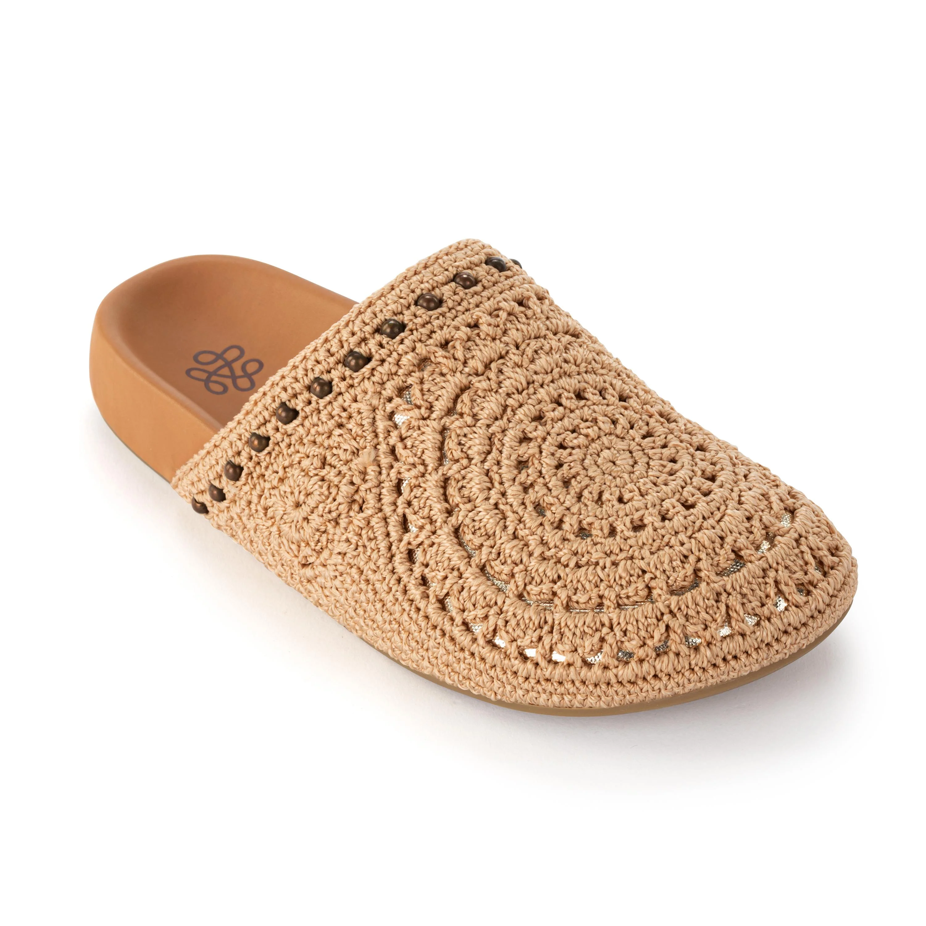 Bolinas Clog - Hand Crochet - Bamboo Medallion - Image 3