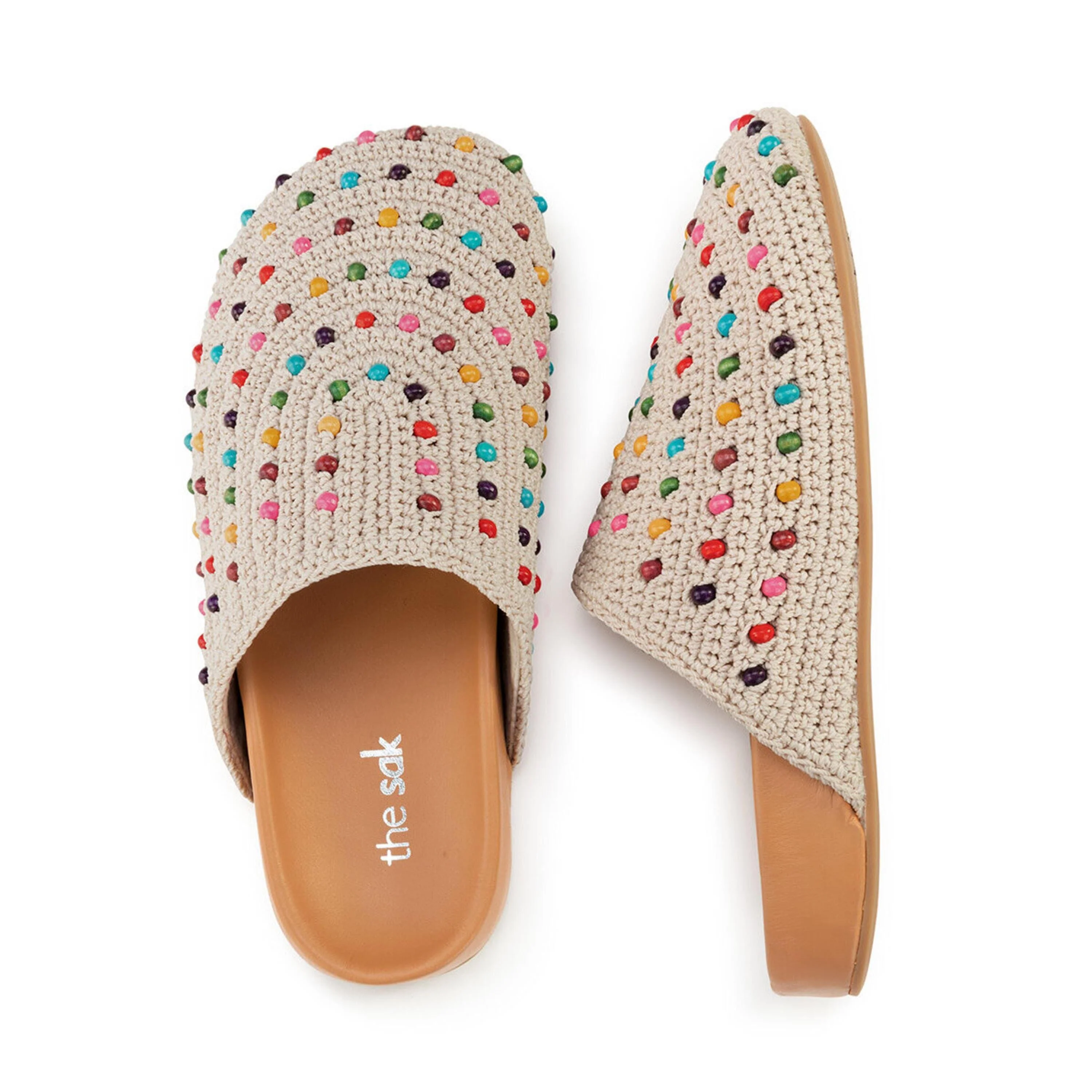 Bolinas Clog - Hand Crochet - Ecru Multi Beads - Image 4