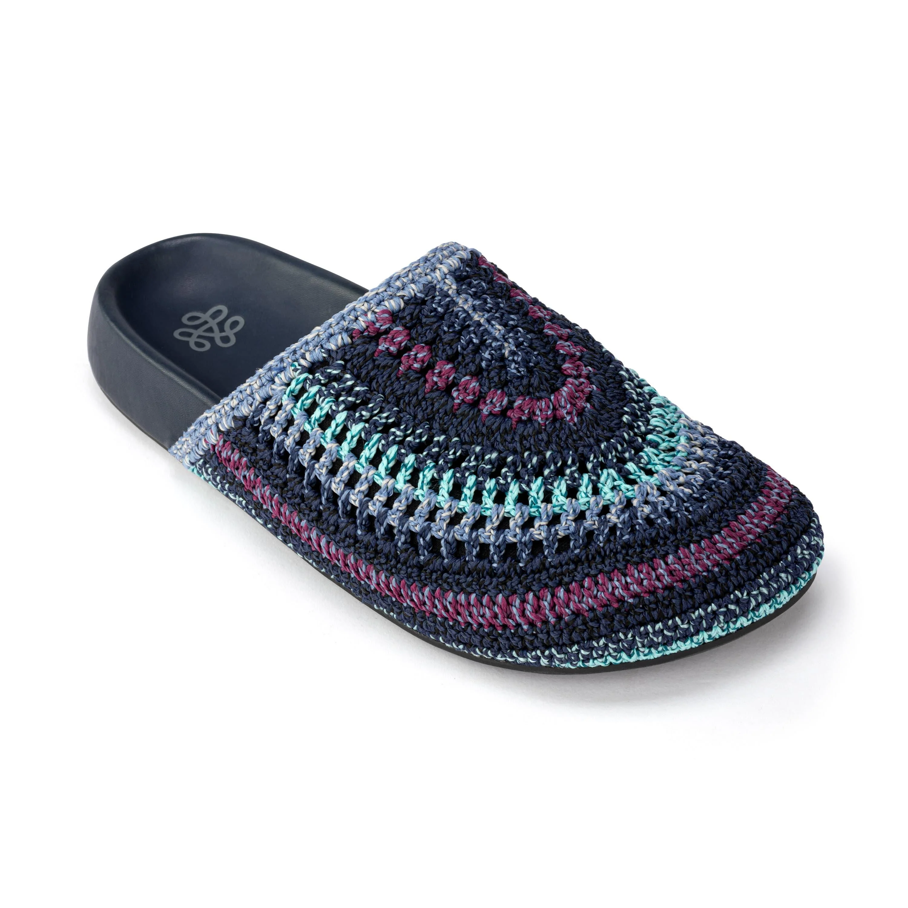 Bolinas Clog - Hand Crochet - Lapis Stripe - Image 3