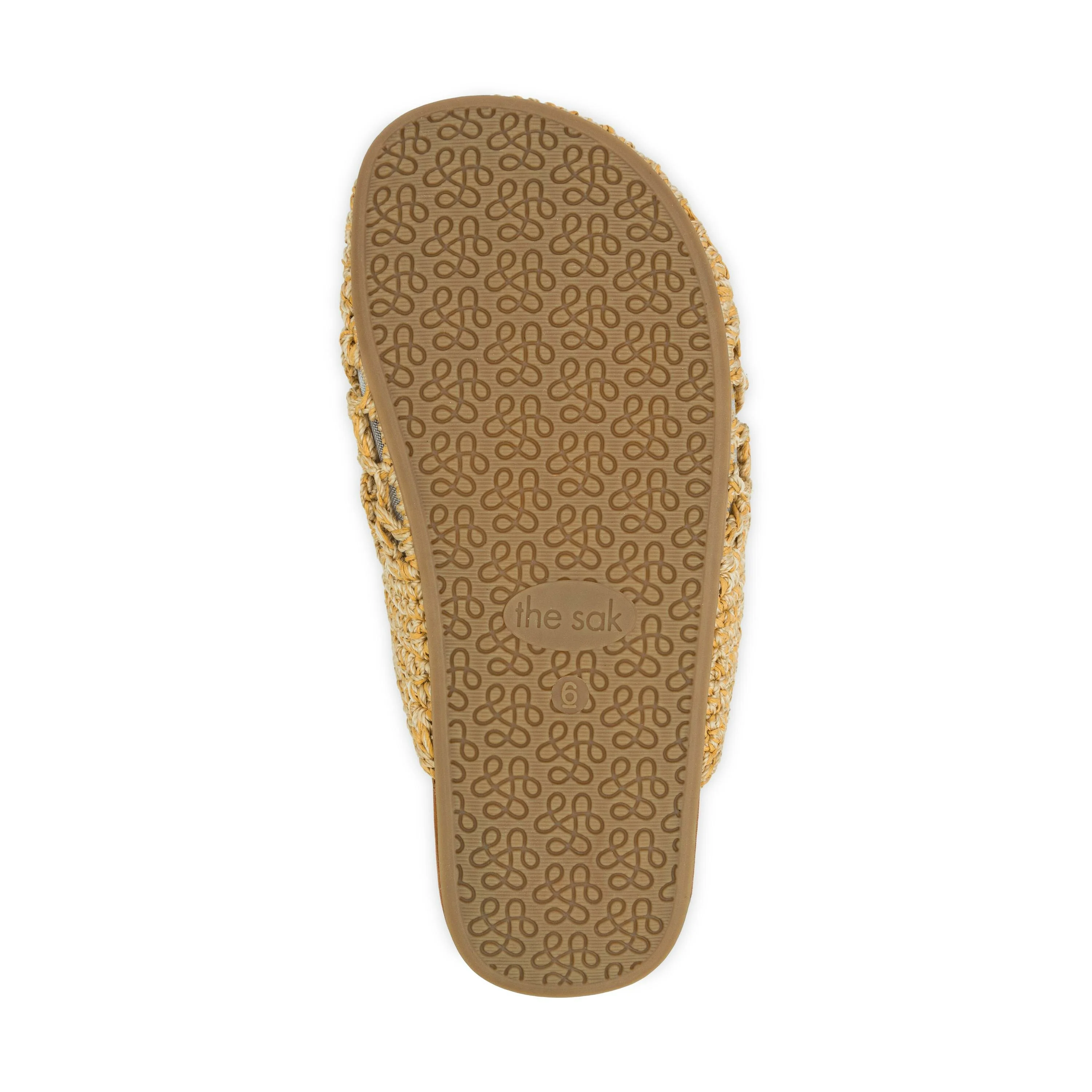 Bolinas Clog - Hand Crochet - Natural Tonal Flower - Image 5