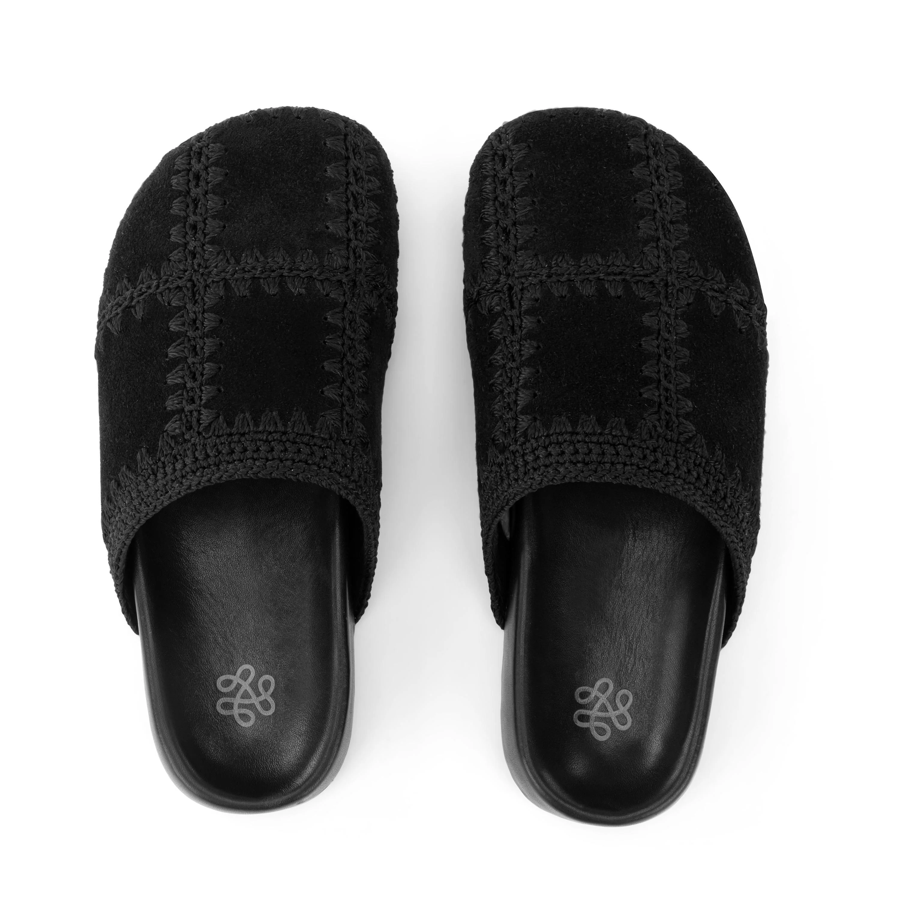 Bolinas Clog - Leather - Black Suede Patch