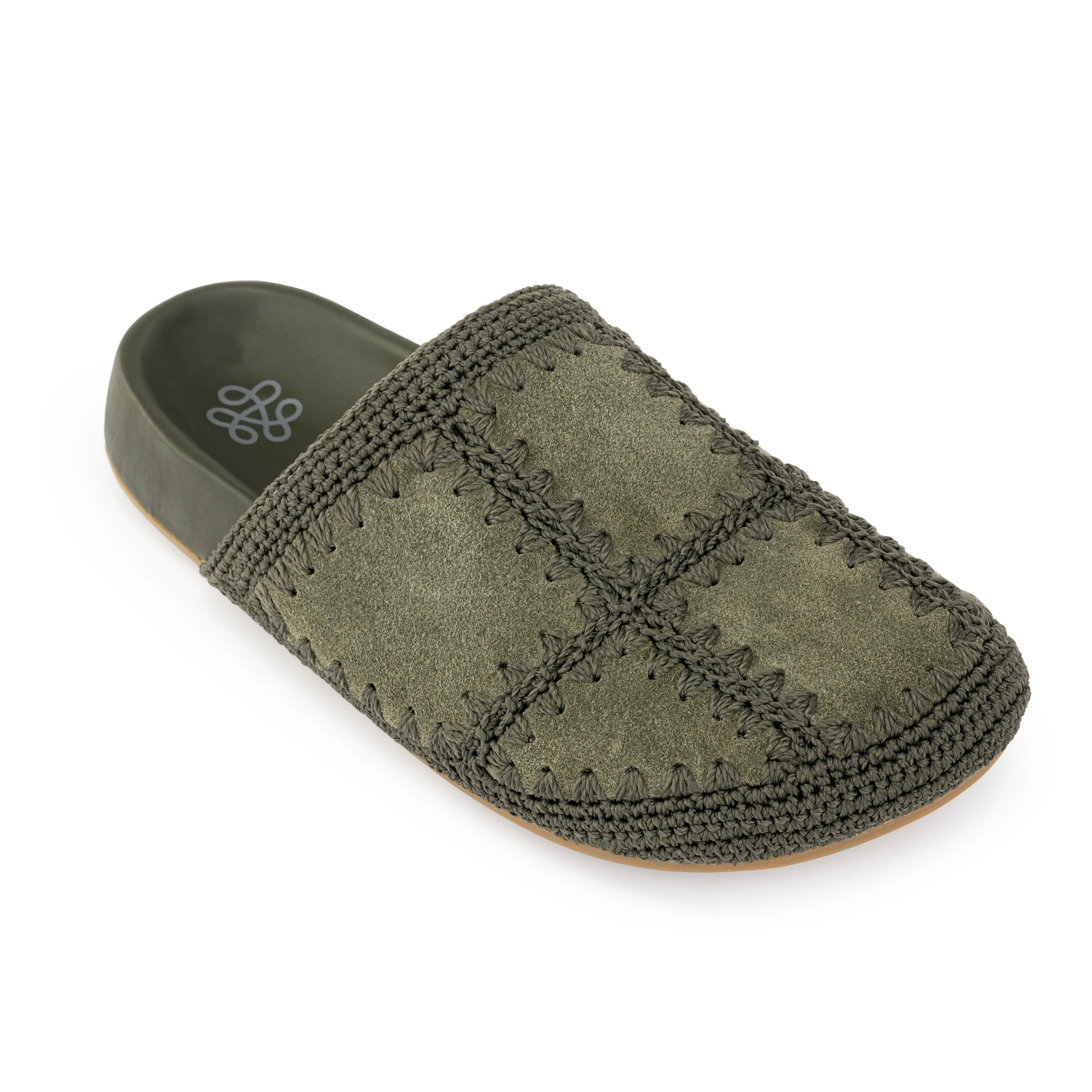 Bolinas Clog - Leather - Moss Suede Patch - Image 3
