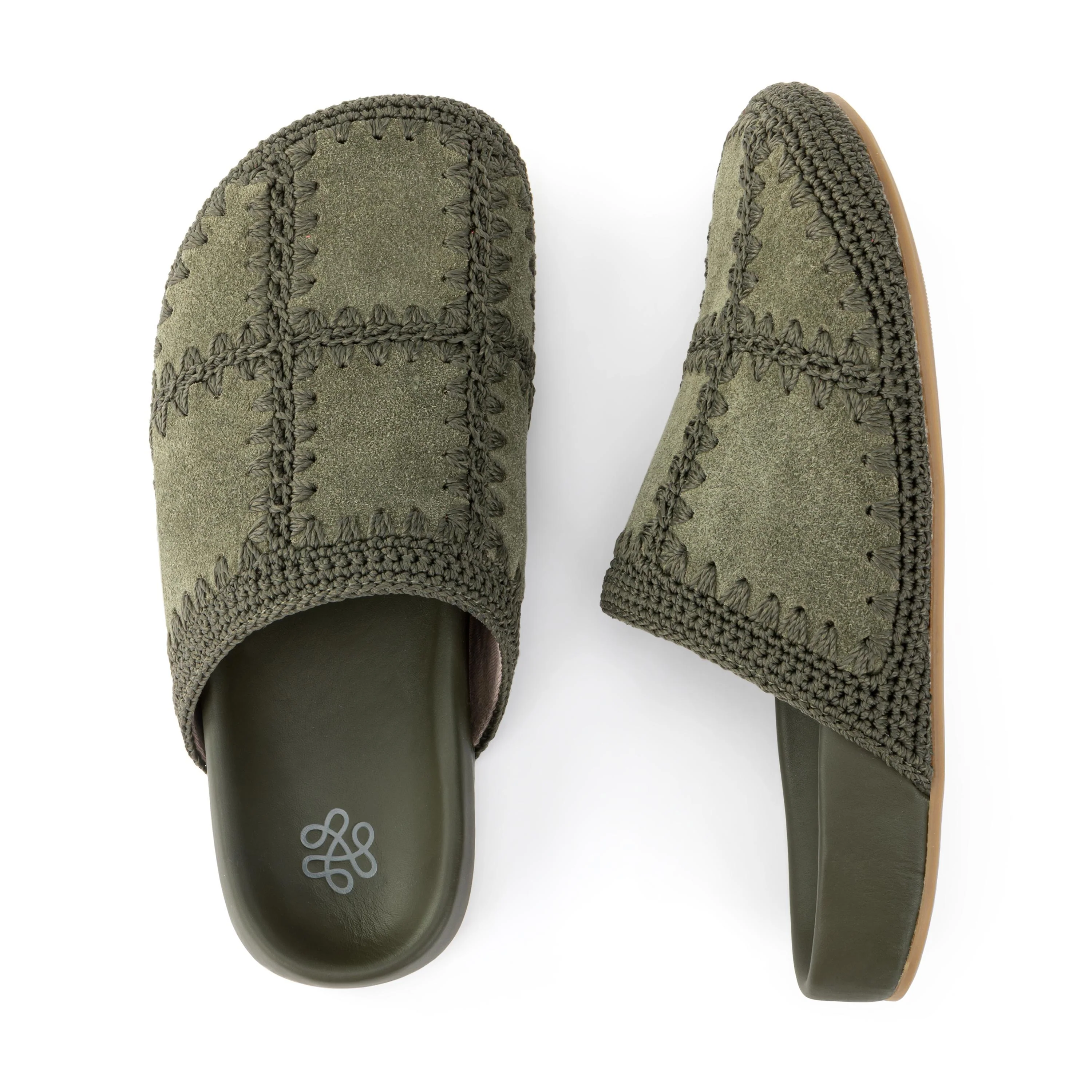 Bolinas Clog - Leather - Moss Suede Patch - Image 5