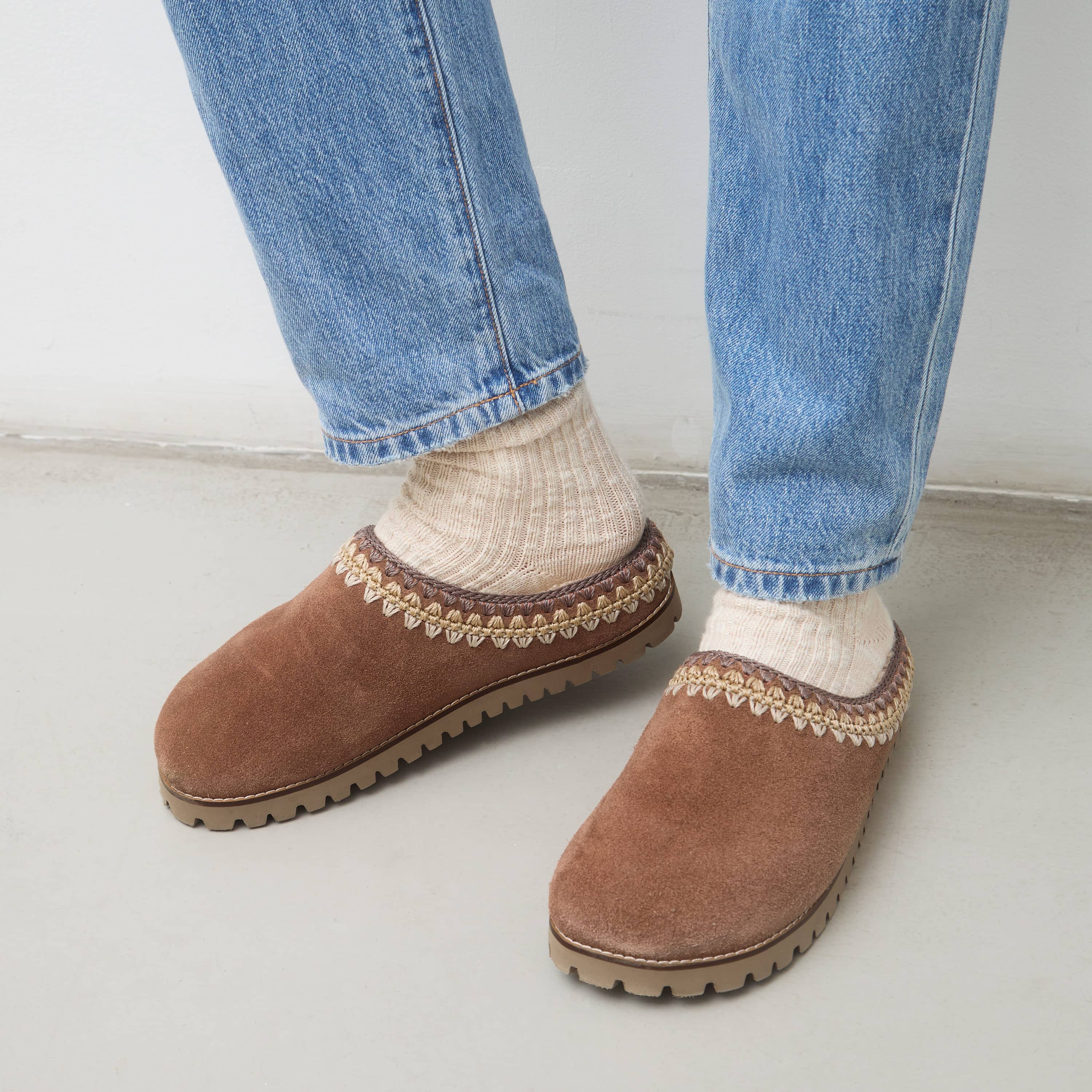 Bolinas Everyday Clog - Leather - Tobacco Shearling - Image 6
