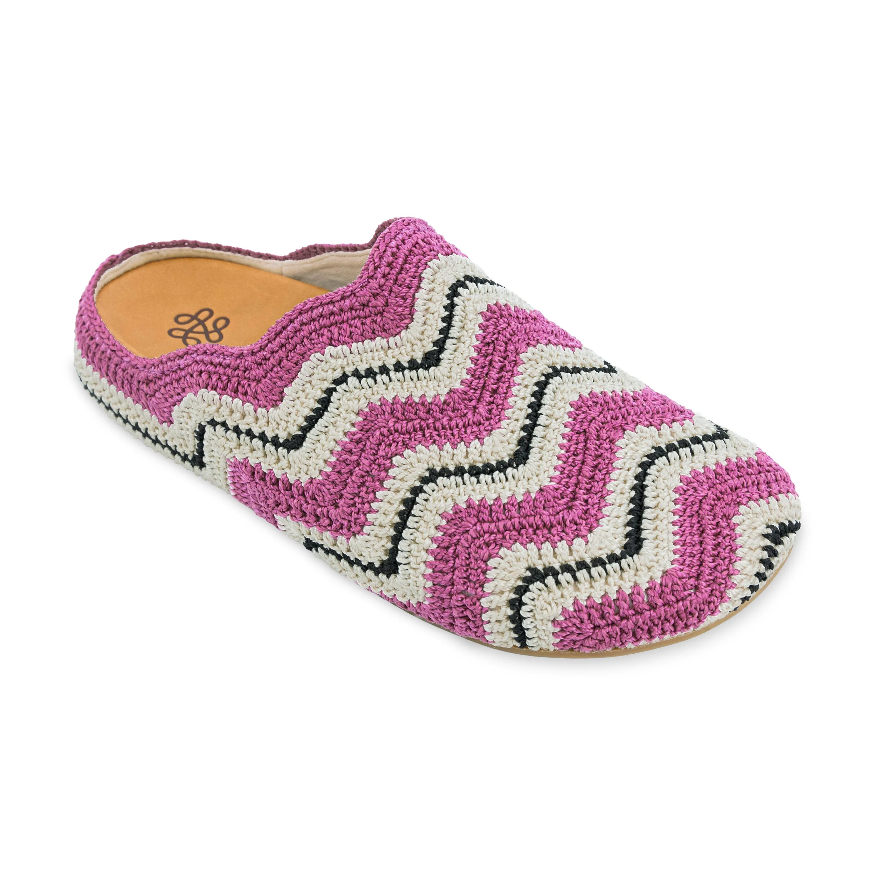 Bolinas Ripple Clog - Hand Crochet - Fuchsia Ripple - Image 3