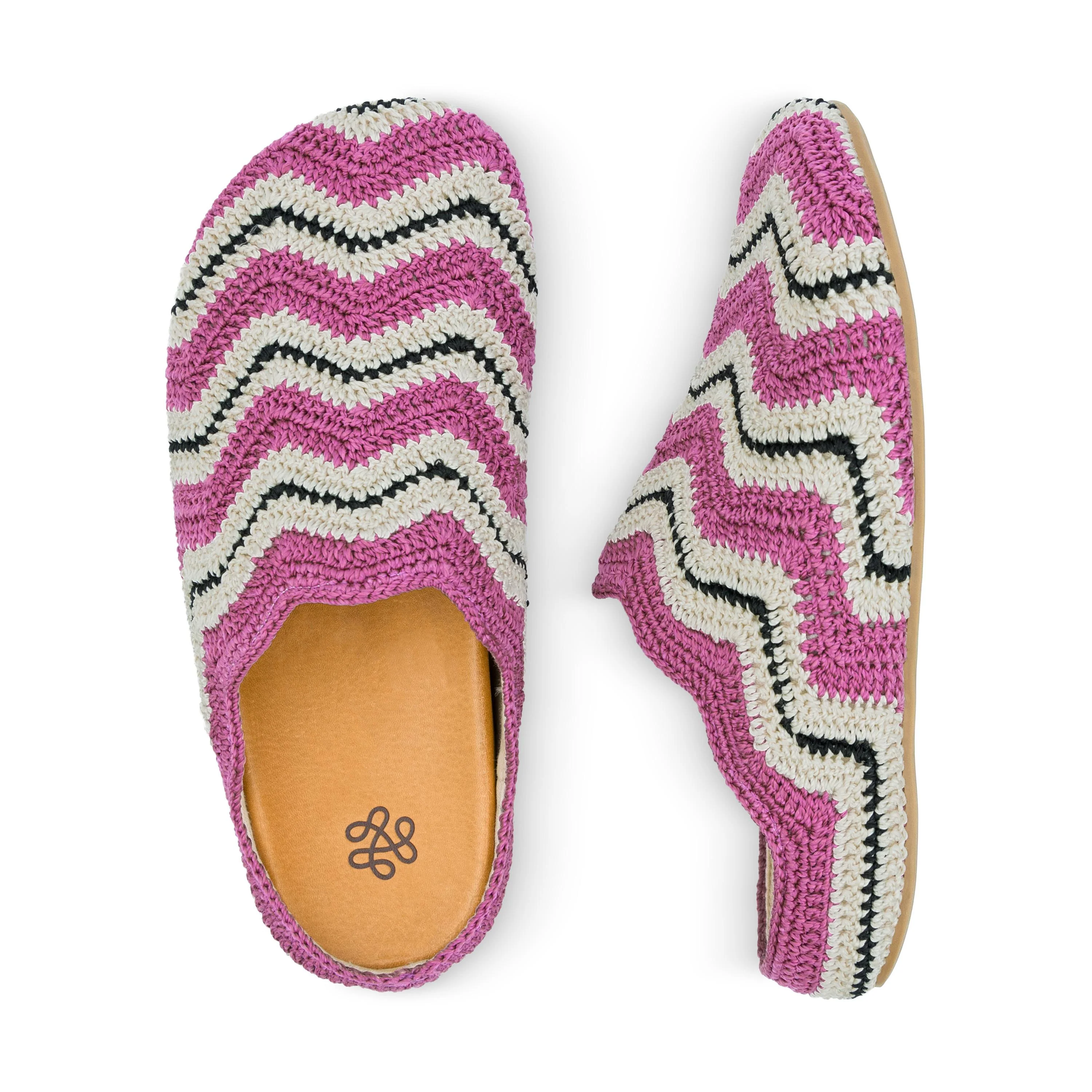 Bolinas Ripple Clog - Hand Crochet - Fuchsia Ripple - Image 5