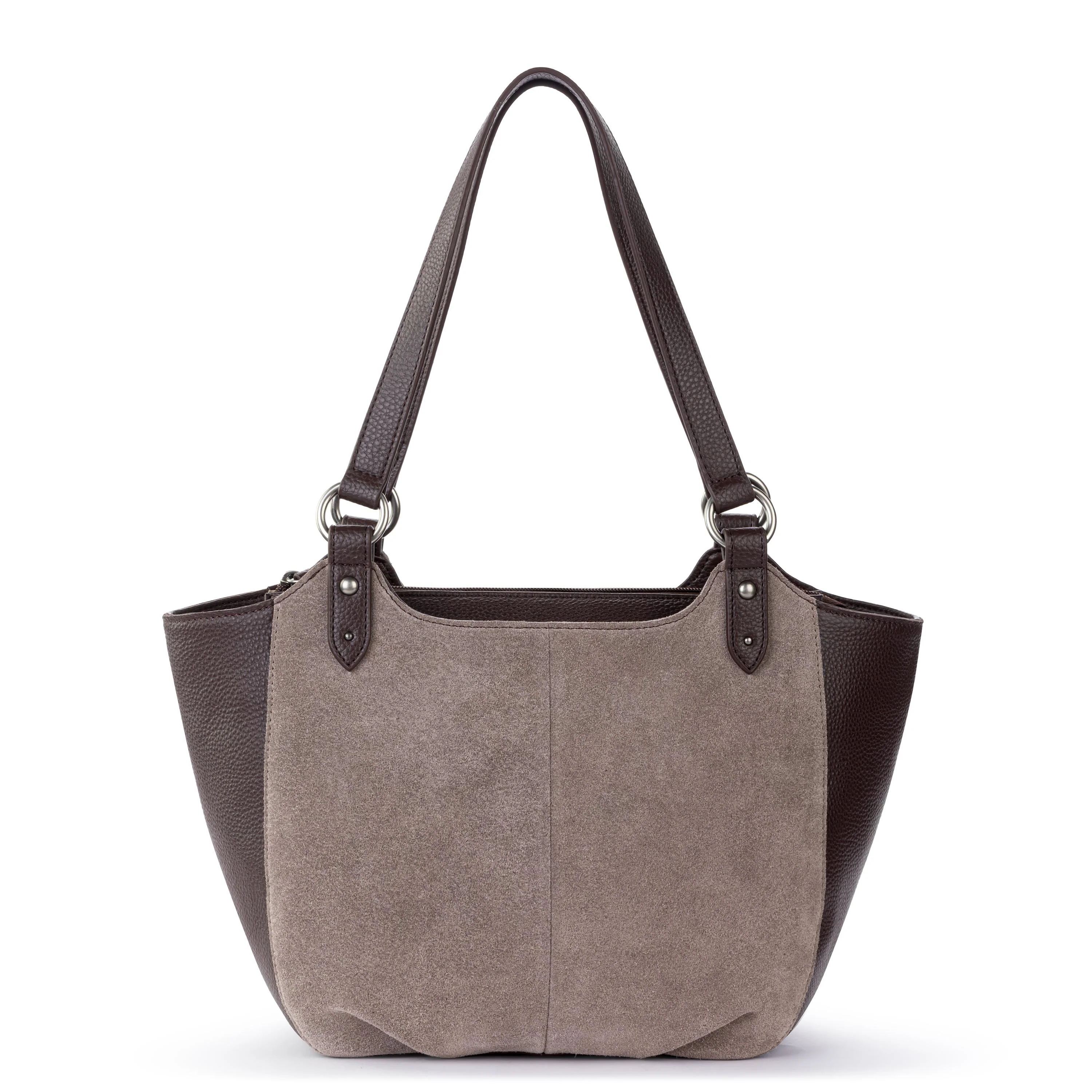 Bolinas Satchel - Leather - Mushroom Suede