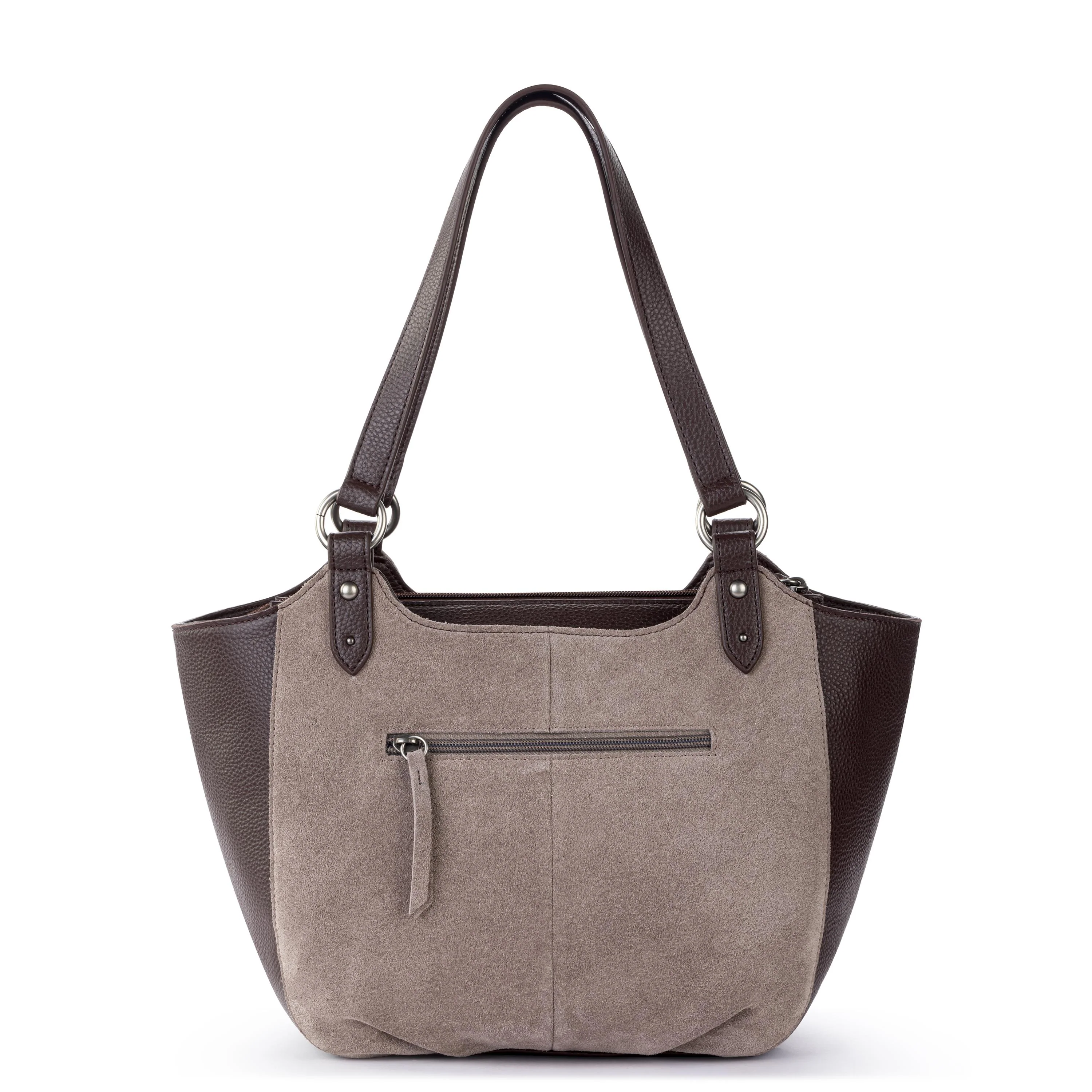 Bolinas Satchel - Leather - Mushroom Suede - Image 5