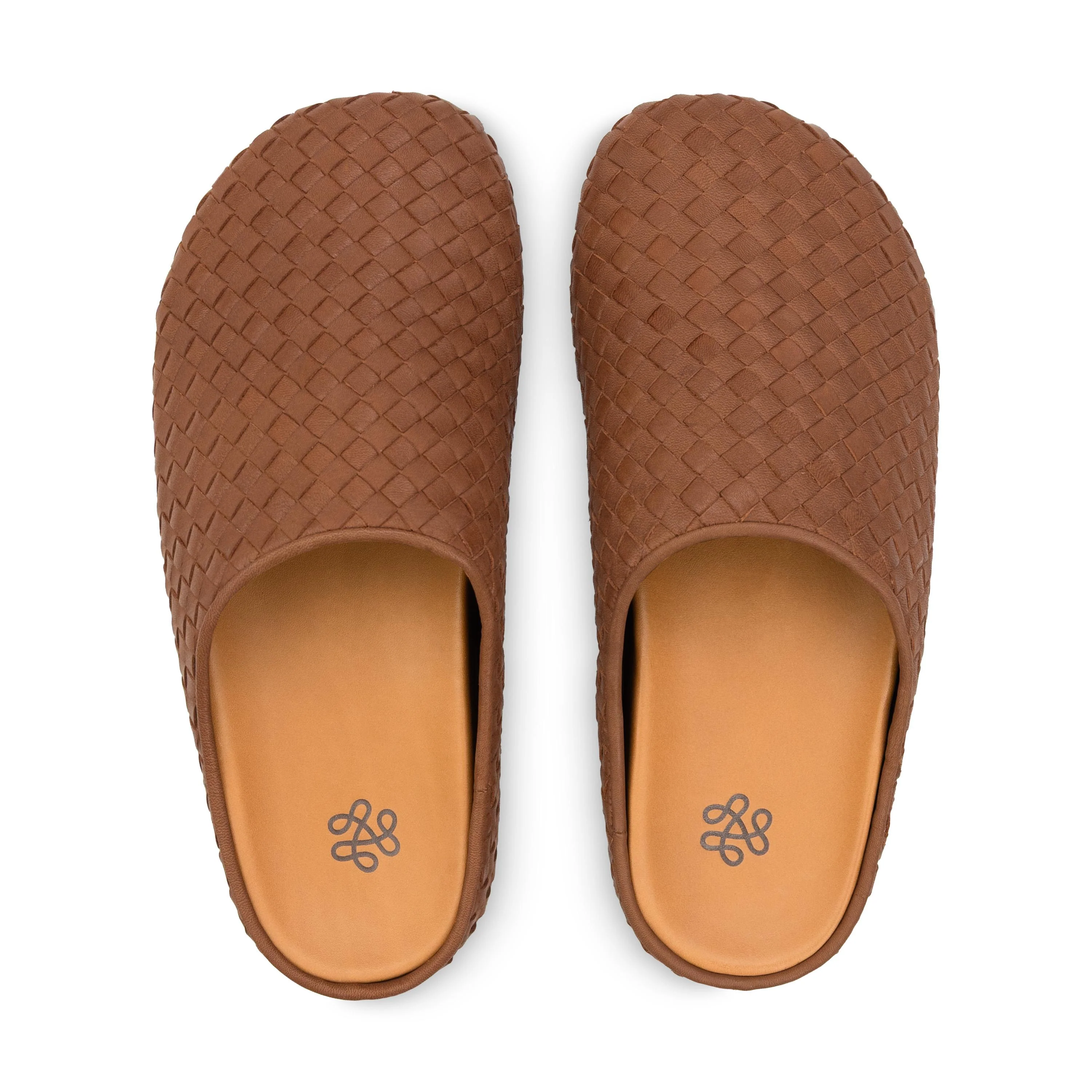 Bolinas Woven Clog - Leather - Woven Cognac
