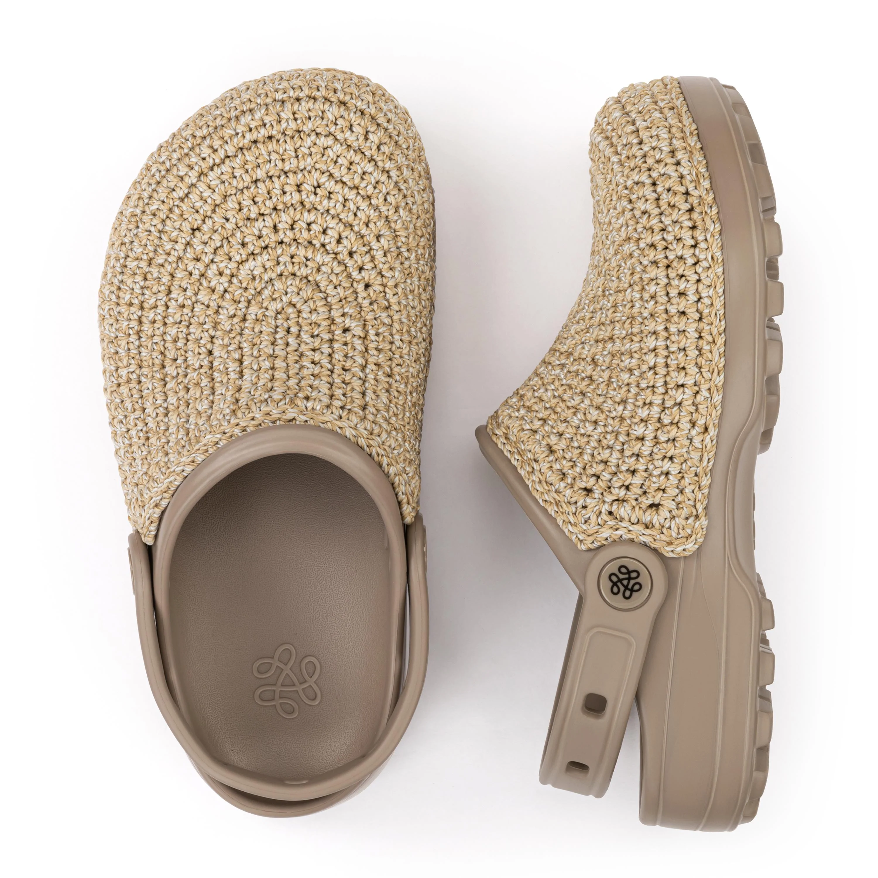 Bolo Clog - Hand Crochet - Bamboo Static - Image 4