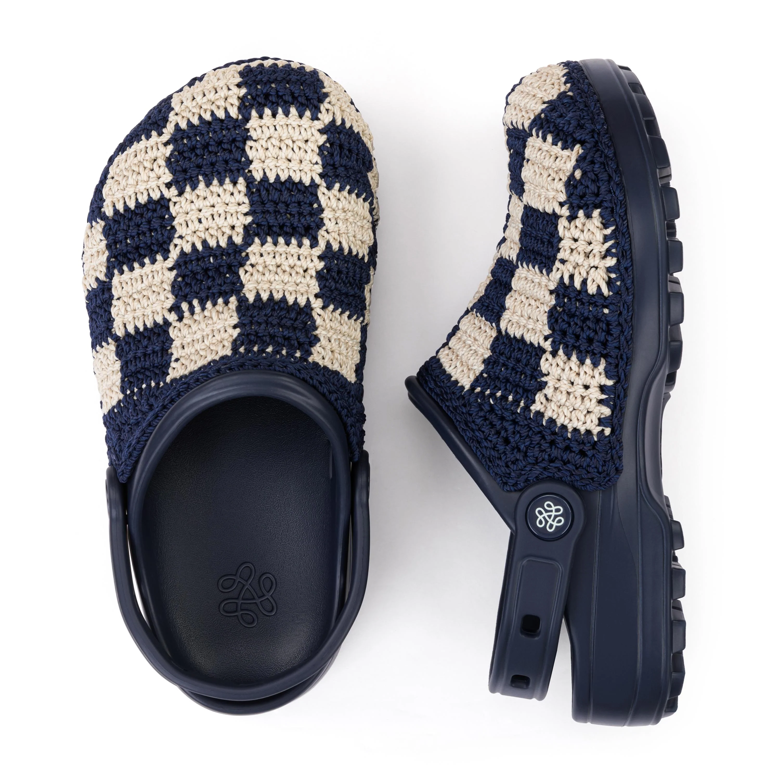 Bolo Clog - Hand Crochet - Denim Check - Image 4