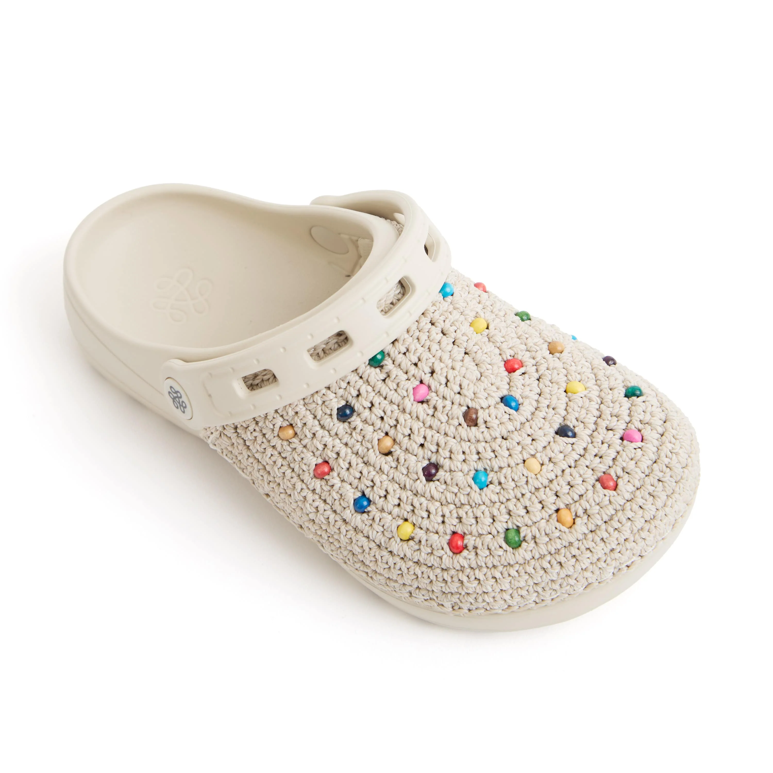 Bolo Clog - Hand Crochet - Ecru Multi Beads - Image 3