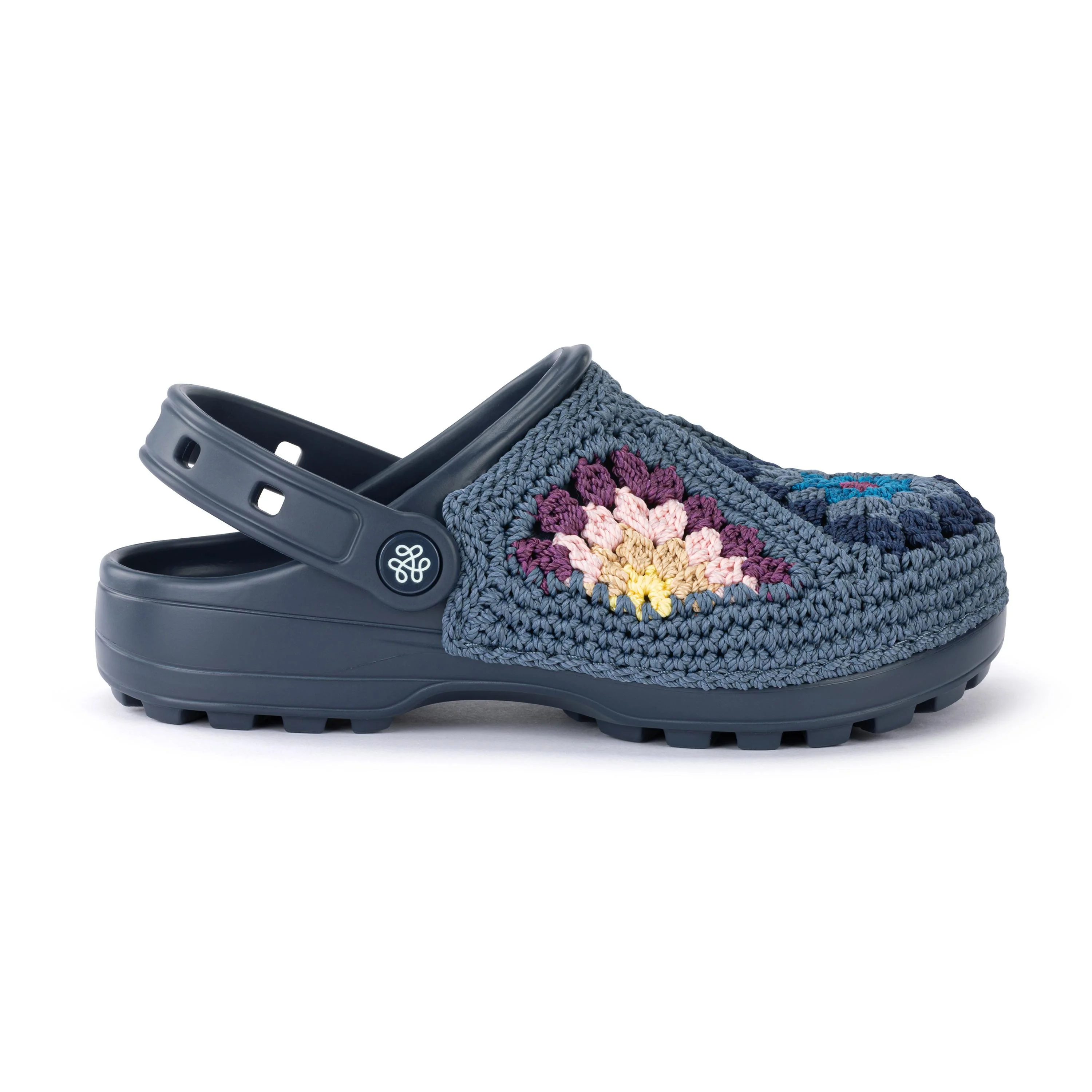 Bolo Clog - Hand Crochet - Maritime Multi Patch - Image 3