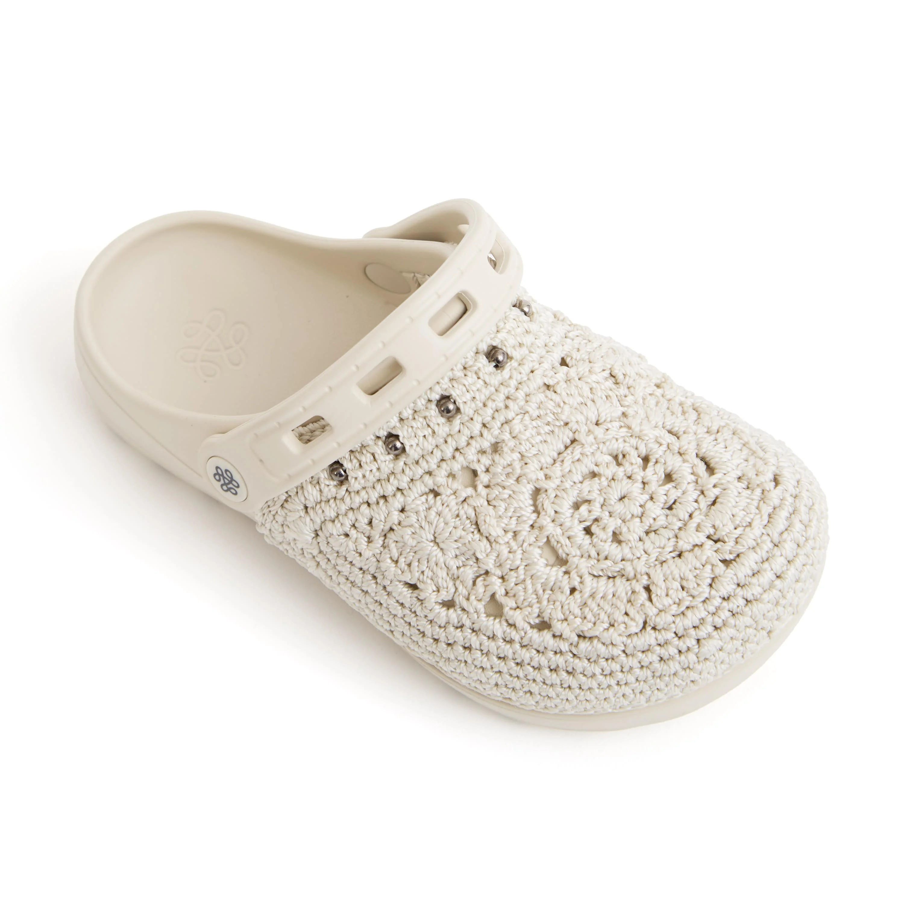 Bolo Clog - Hand Crochet - Natural Medallion - Image 2