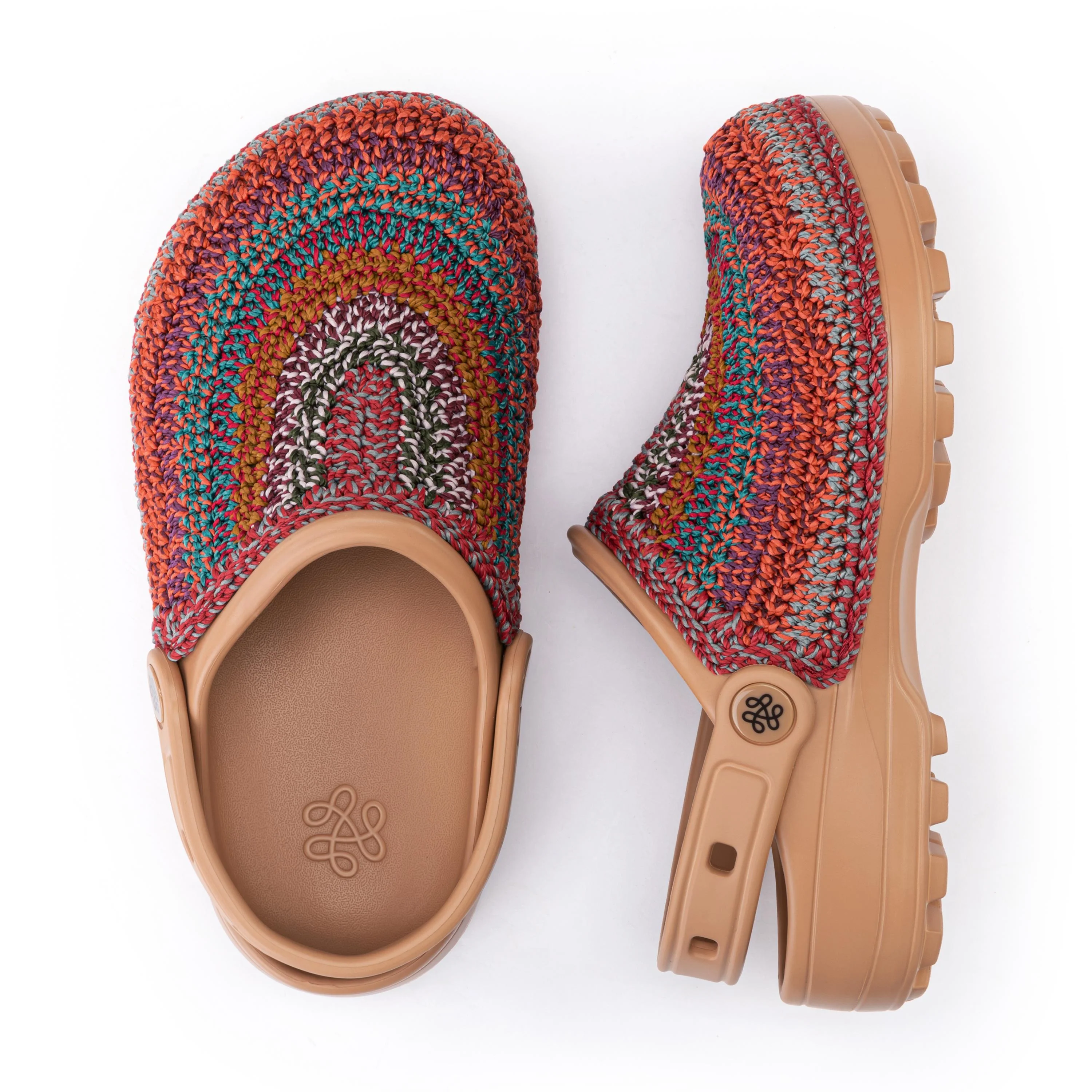 Bolo Clog - Hand Crochet - Sunset Stripe - Image 4