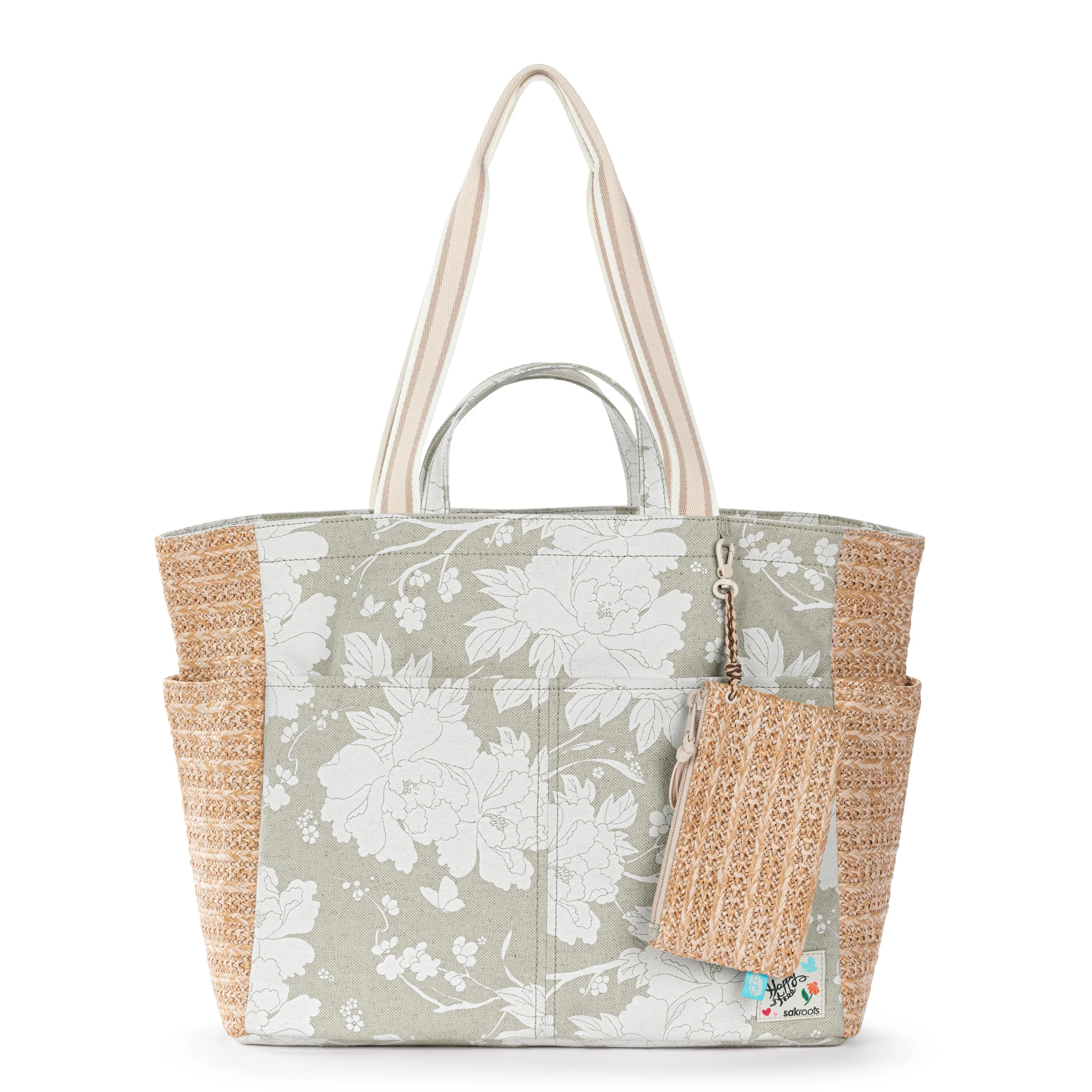 Cassia Beach Tote - Canvas - Natural Wild Fleur