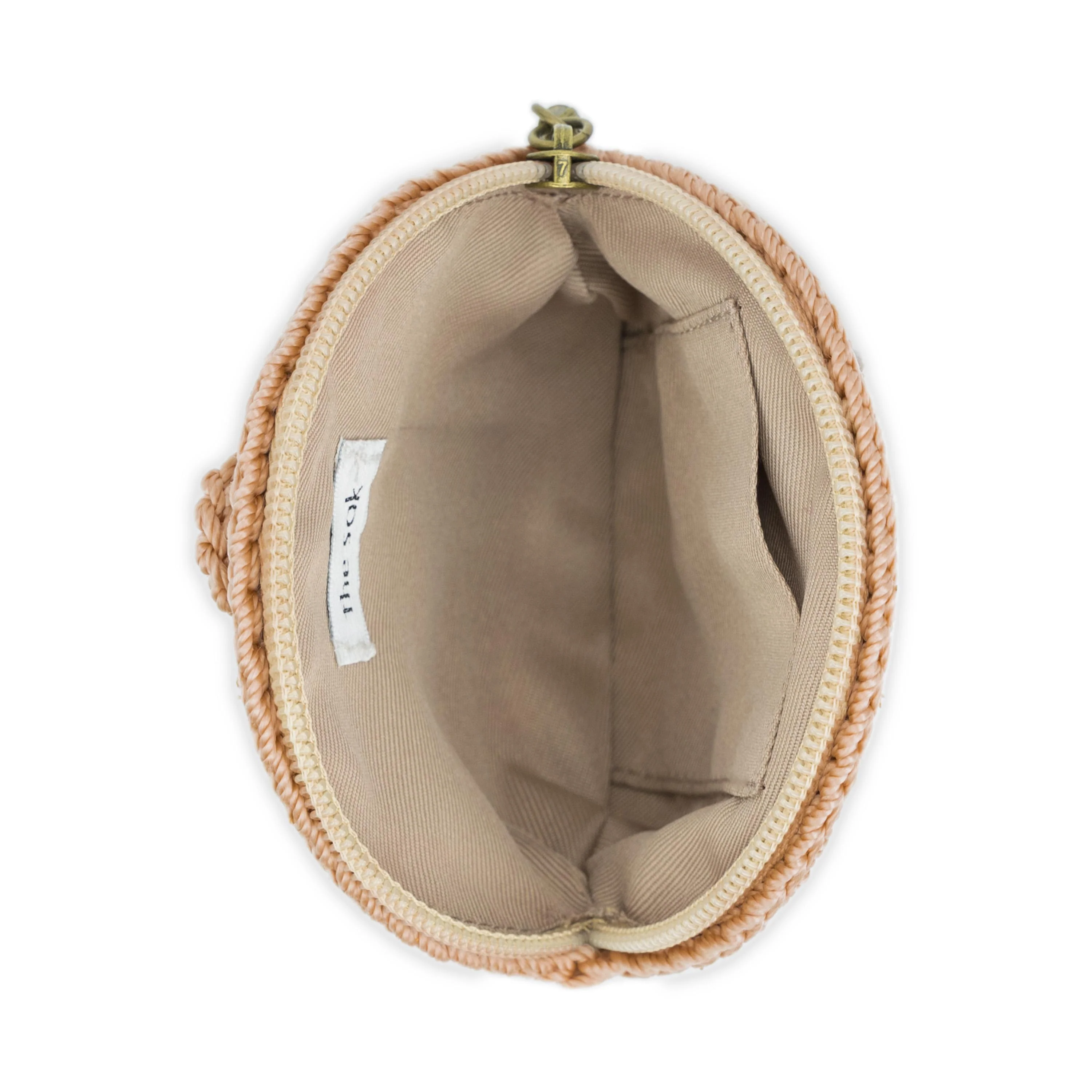 Circle Coin Pouch - Hand Crochet - Bamboo Stone Heart - Image 2