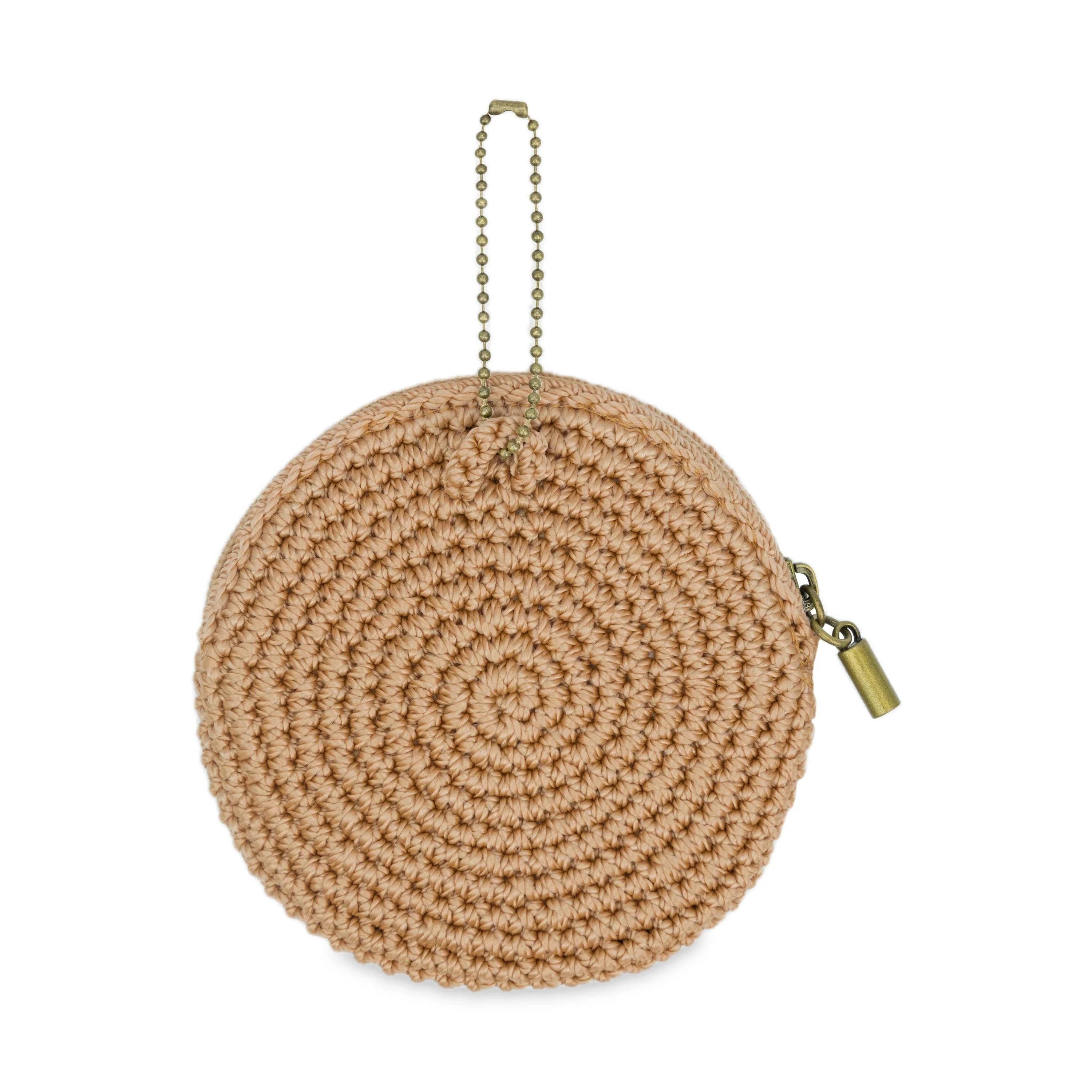 Circle Coin Pouch - Hand Crochet - Bamboo Stone Heart - Image 3
