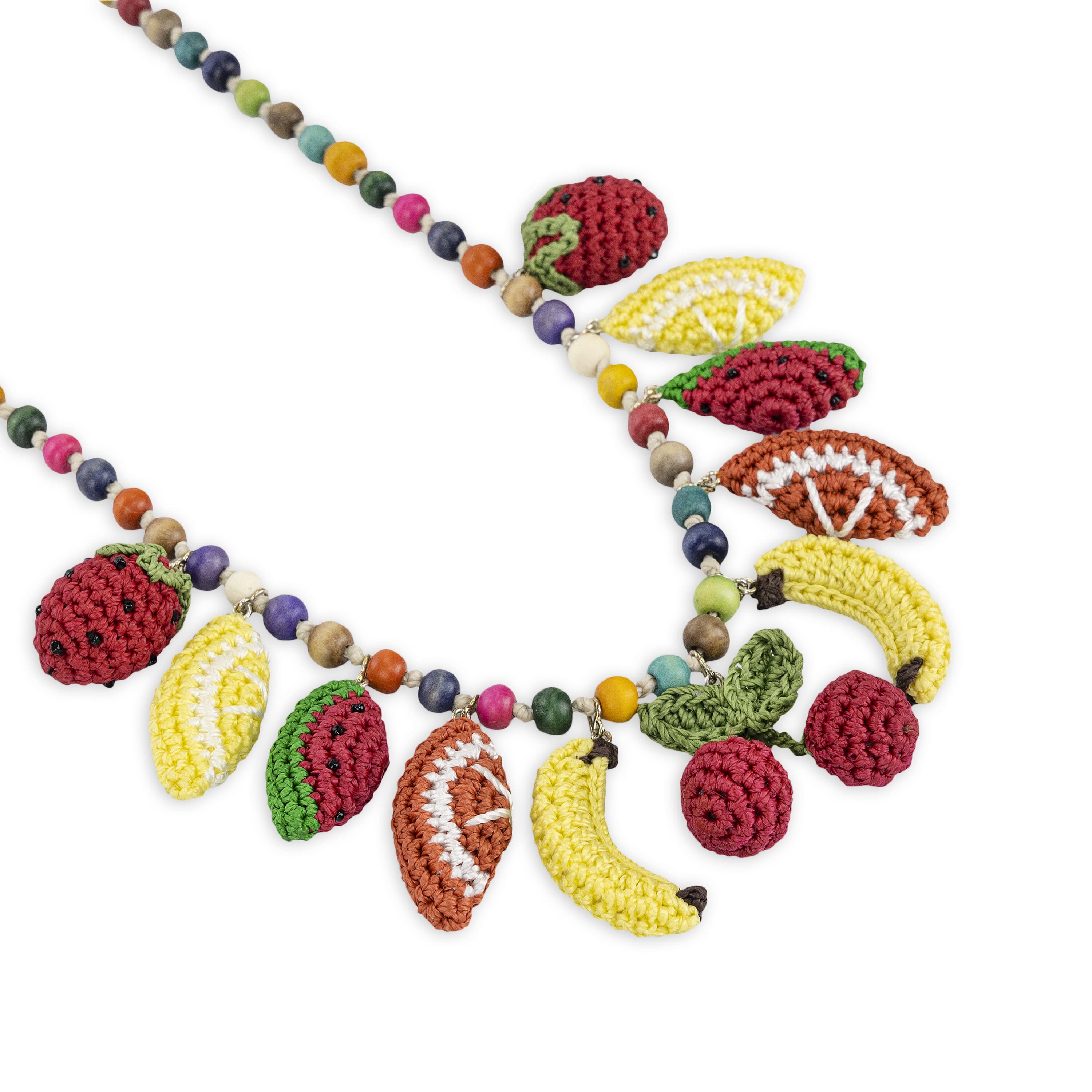 Clara Charm Necklace - Hand Crochet - Fruits - Image 2