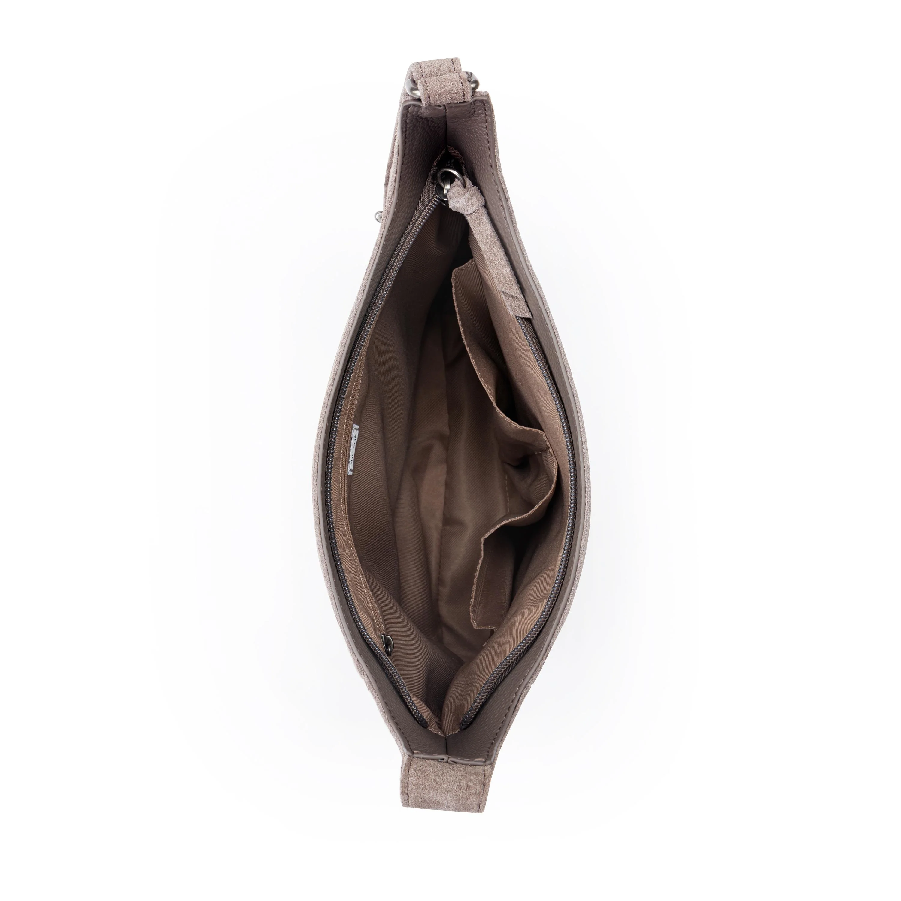 De Young Crossbody - Leather - Mushroom Suede - Image 4