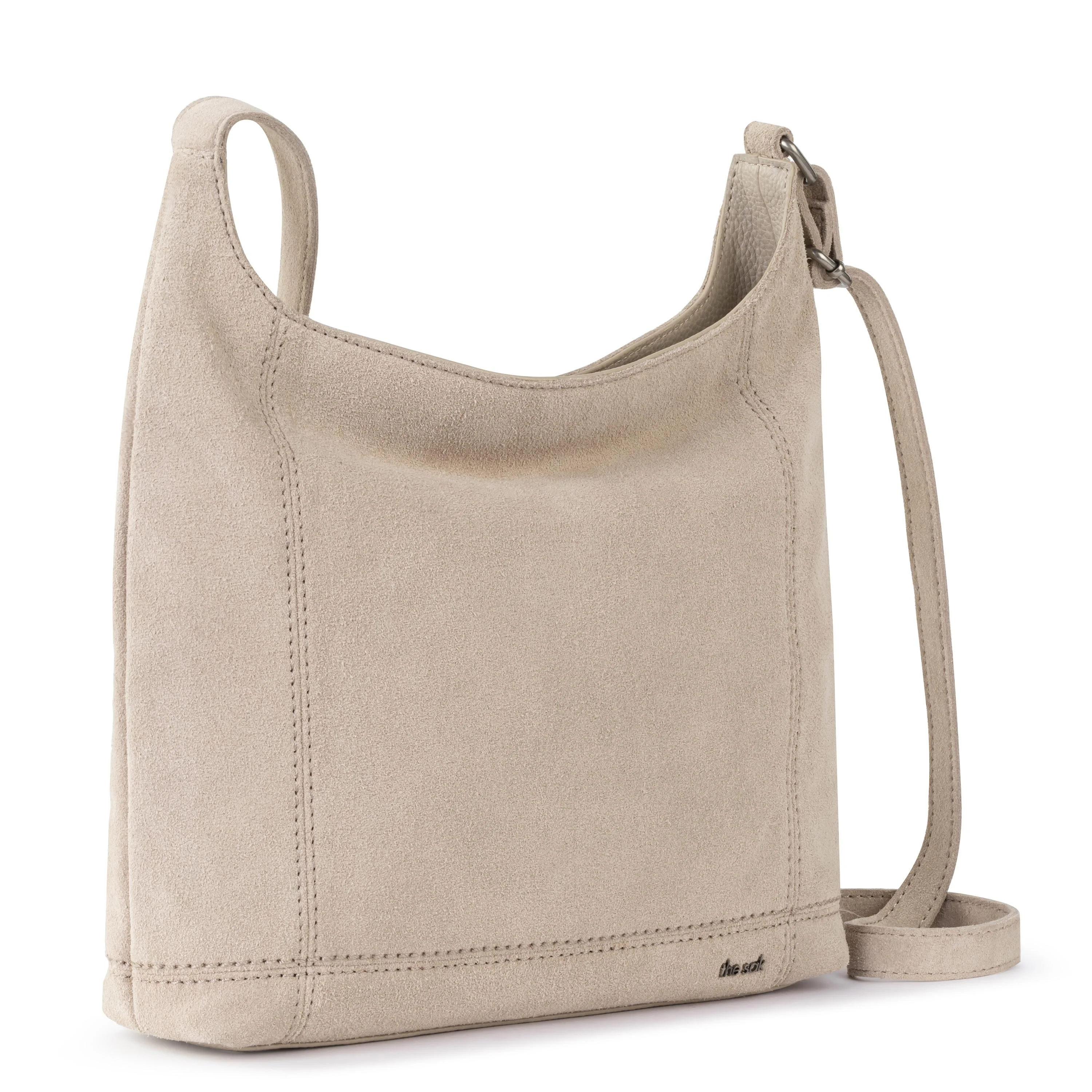 De Young Crossbody - Leather - Sand Suede - Image 3