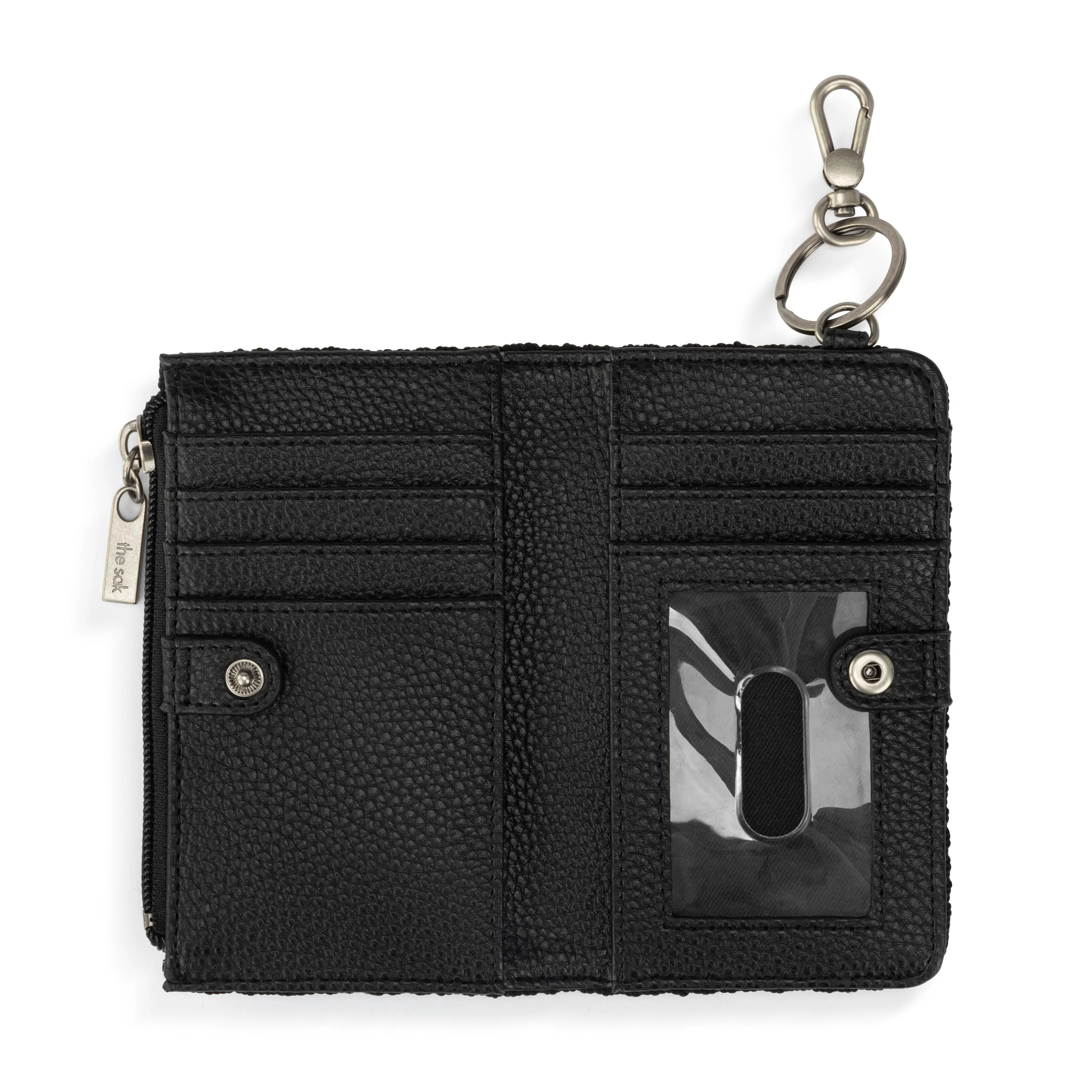 Encino Essential Wallet - Hand Crochet - Black - Image 3