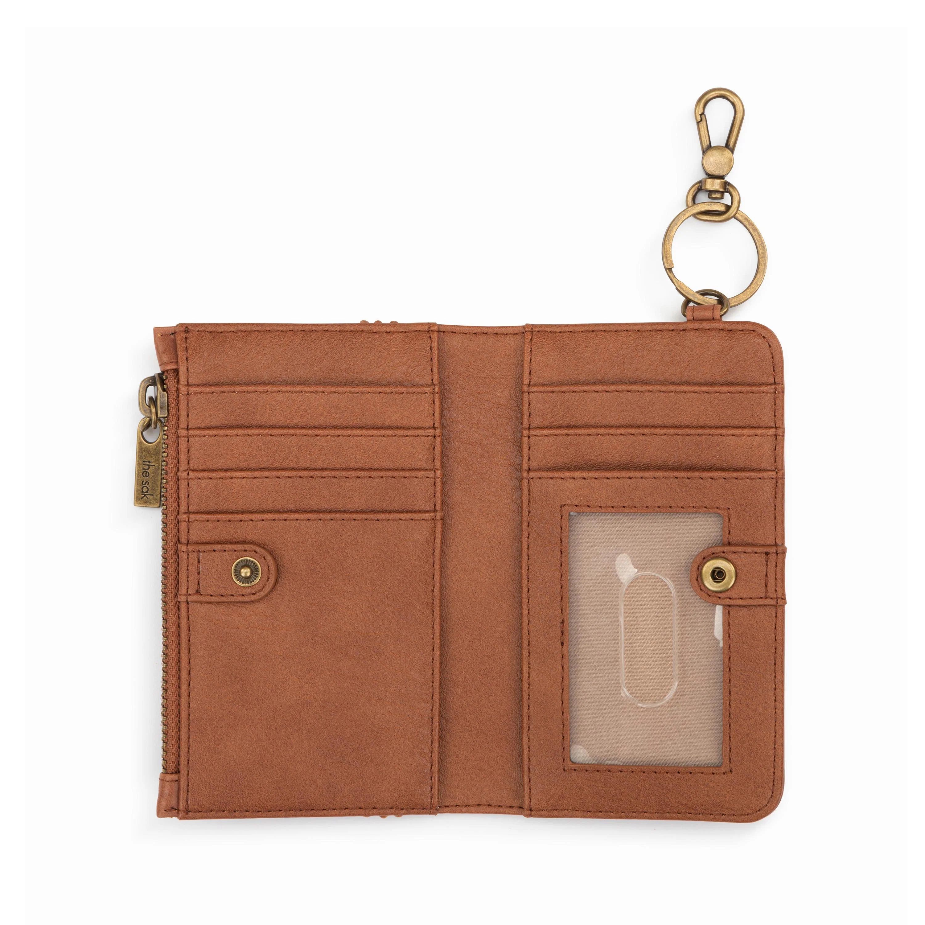 Encino Essential Wallet - Leather - Tobacco Floral Embossed - Image 3