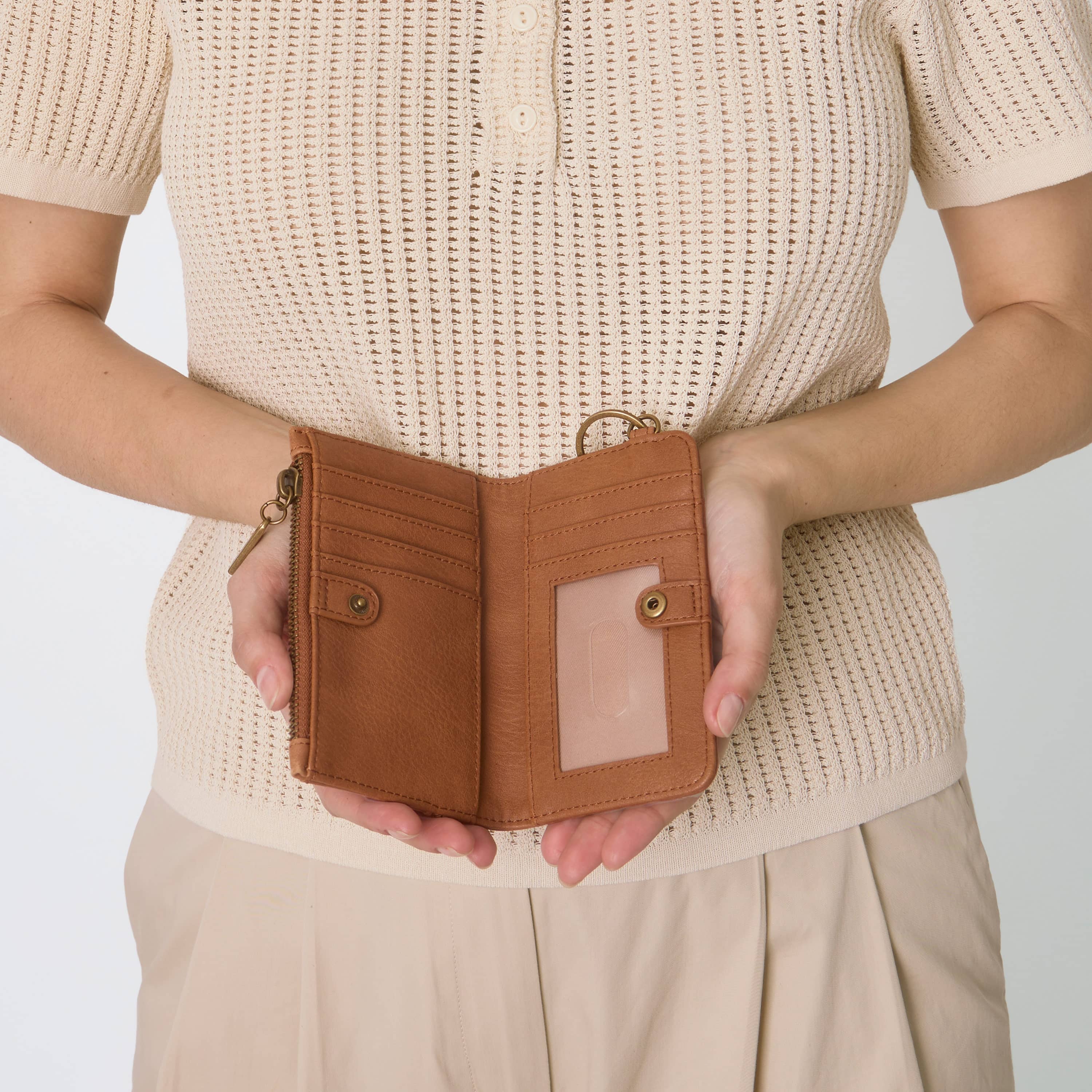 Encino Essential Wallet - Leather - Tobacco Floral Embossed - Image 5