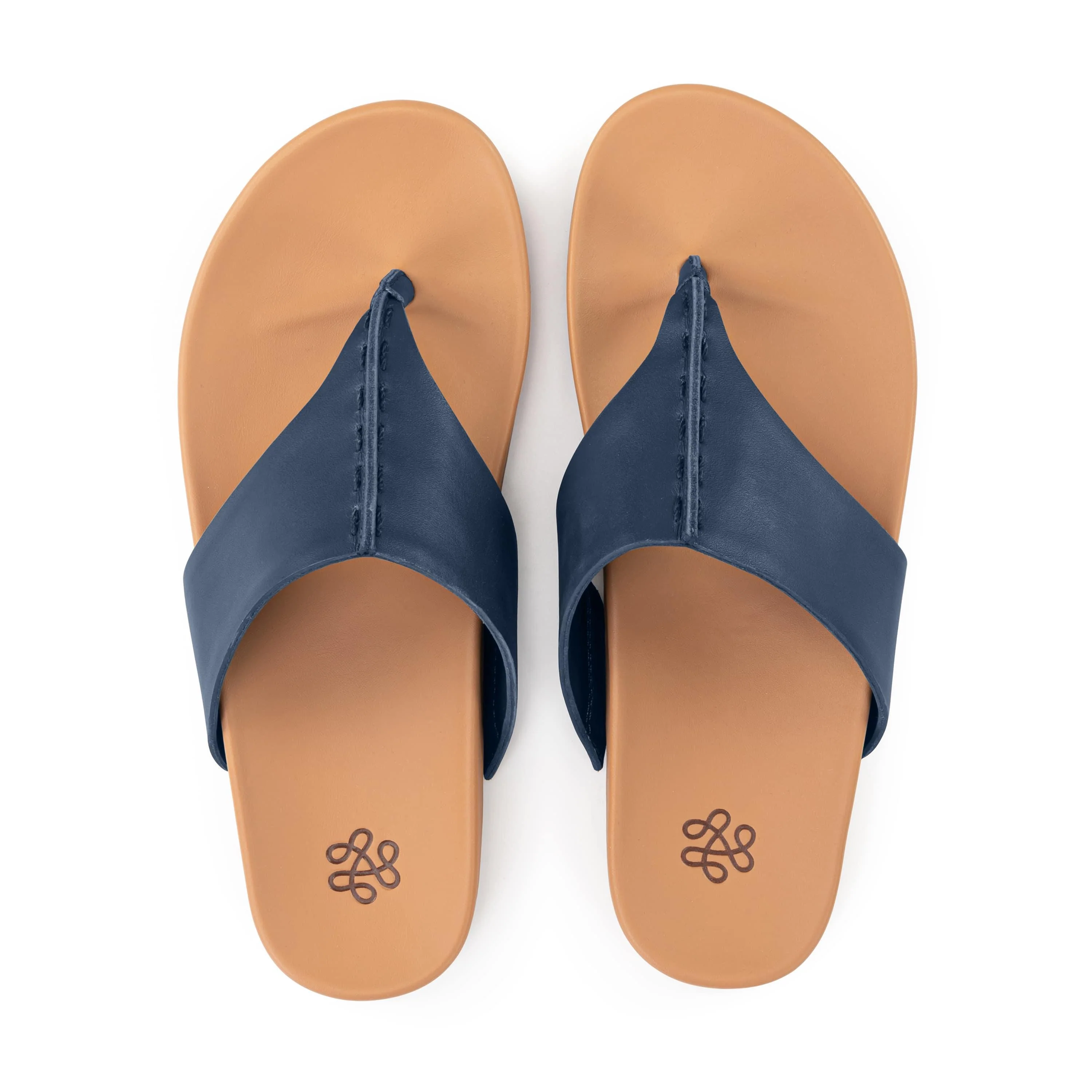 Everly Sandal - Leather - Indigo