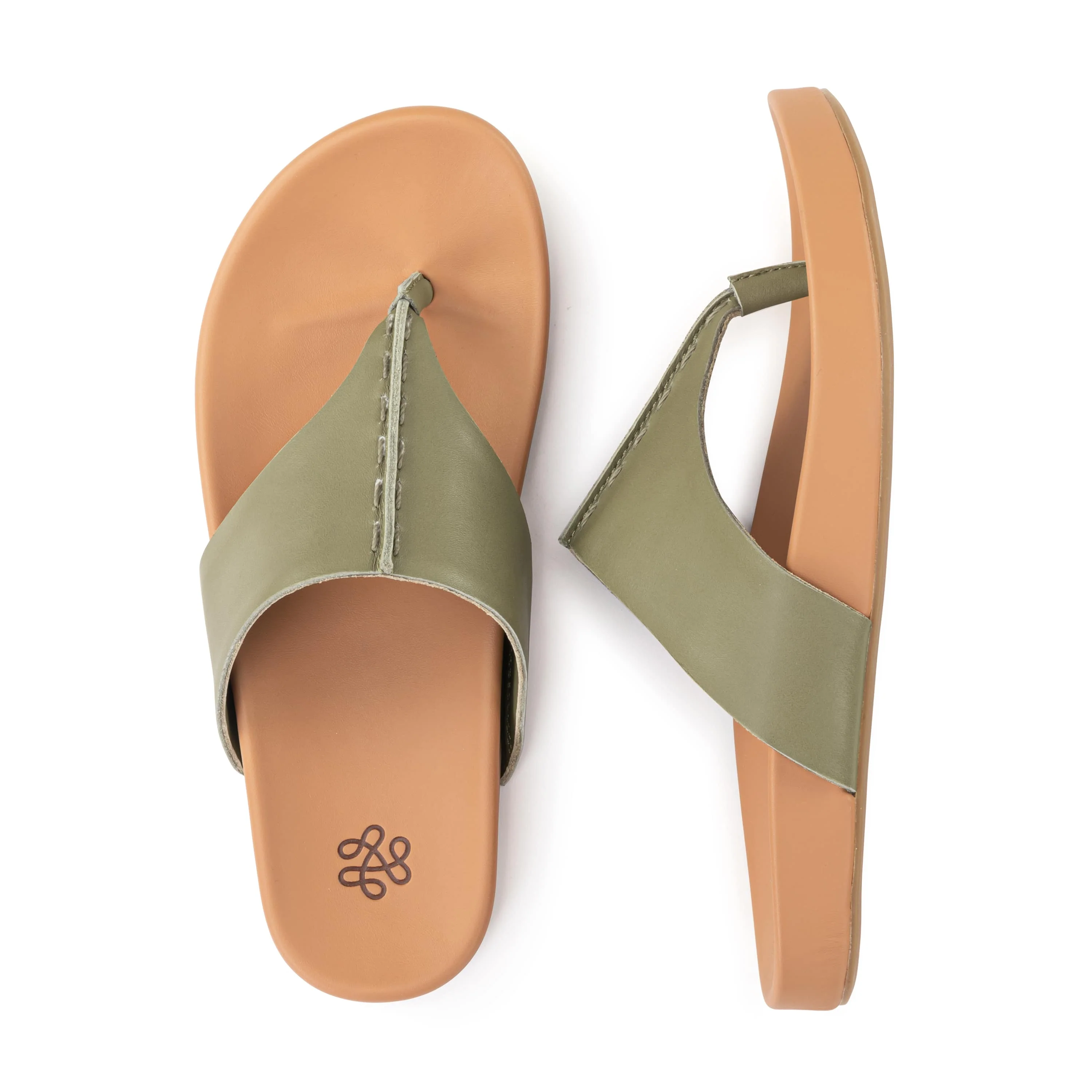 Everly Sandal - Leather - Loden - Image 4