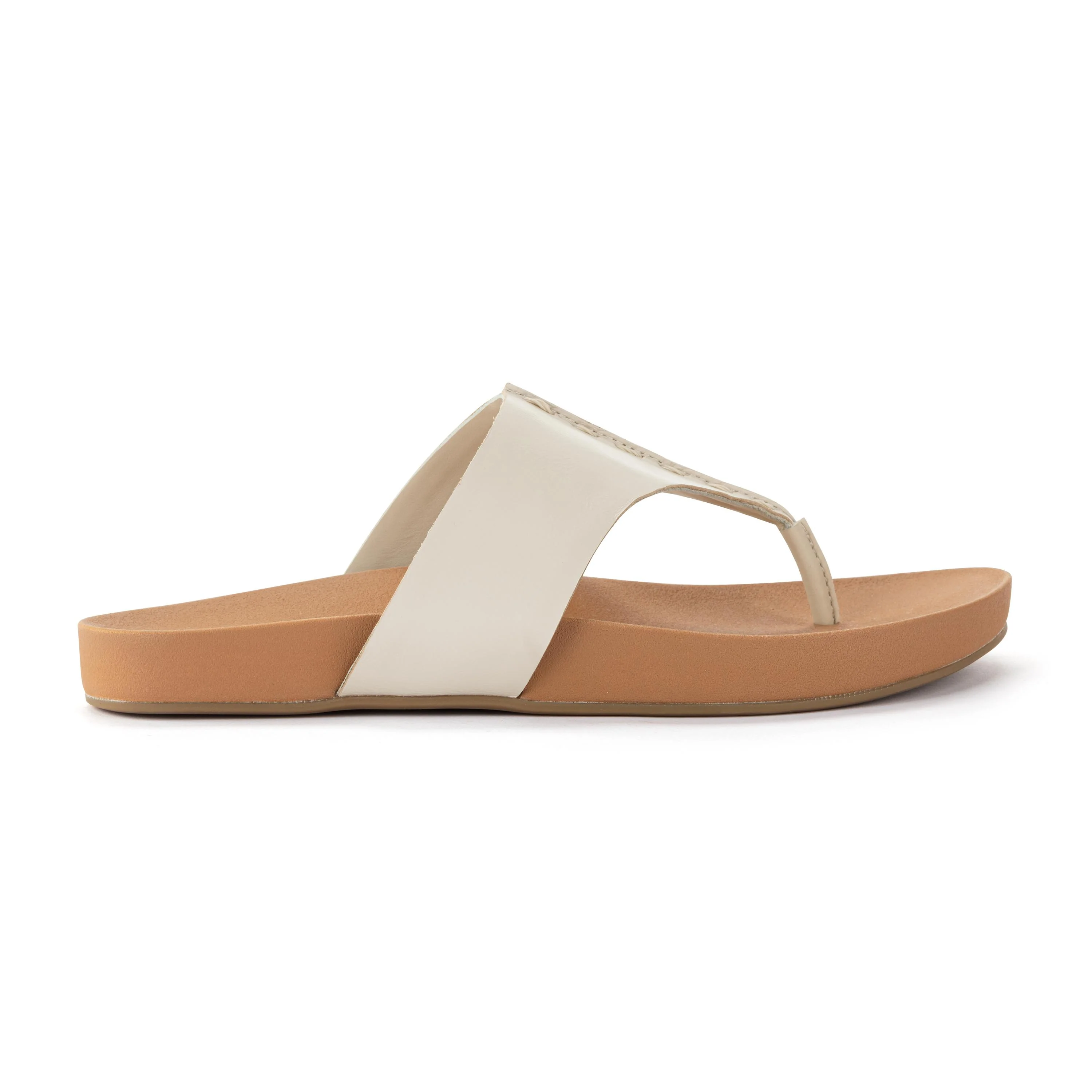 Everly Sandal - Leather - Stone - Image 4